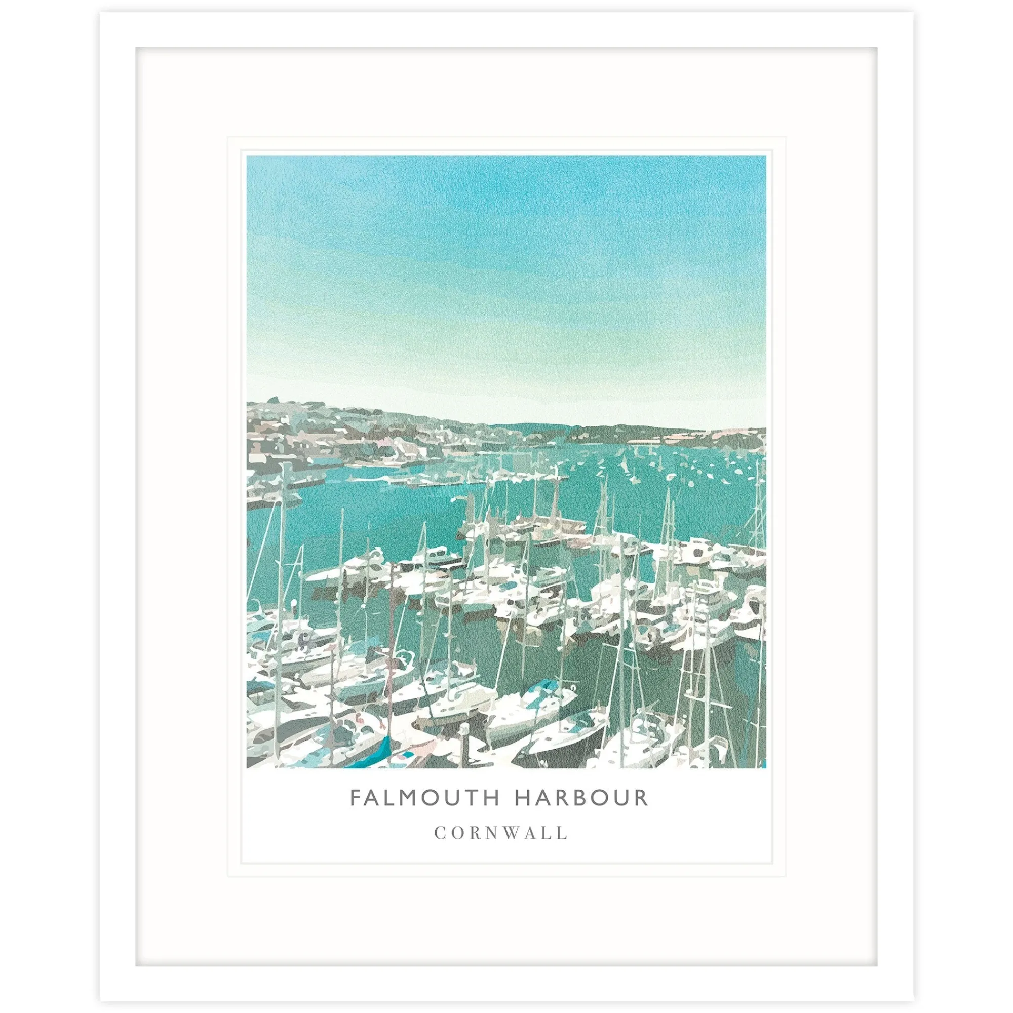Falmouth|Cornwall*Whistlefish Falmouth Harbour Framed Print