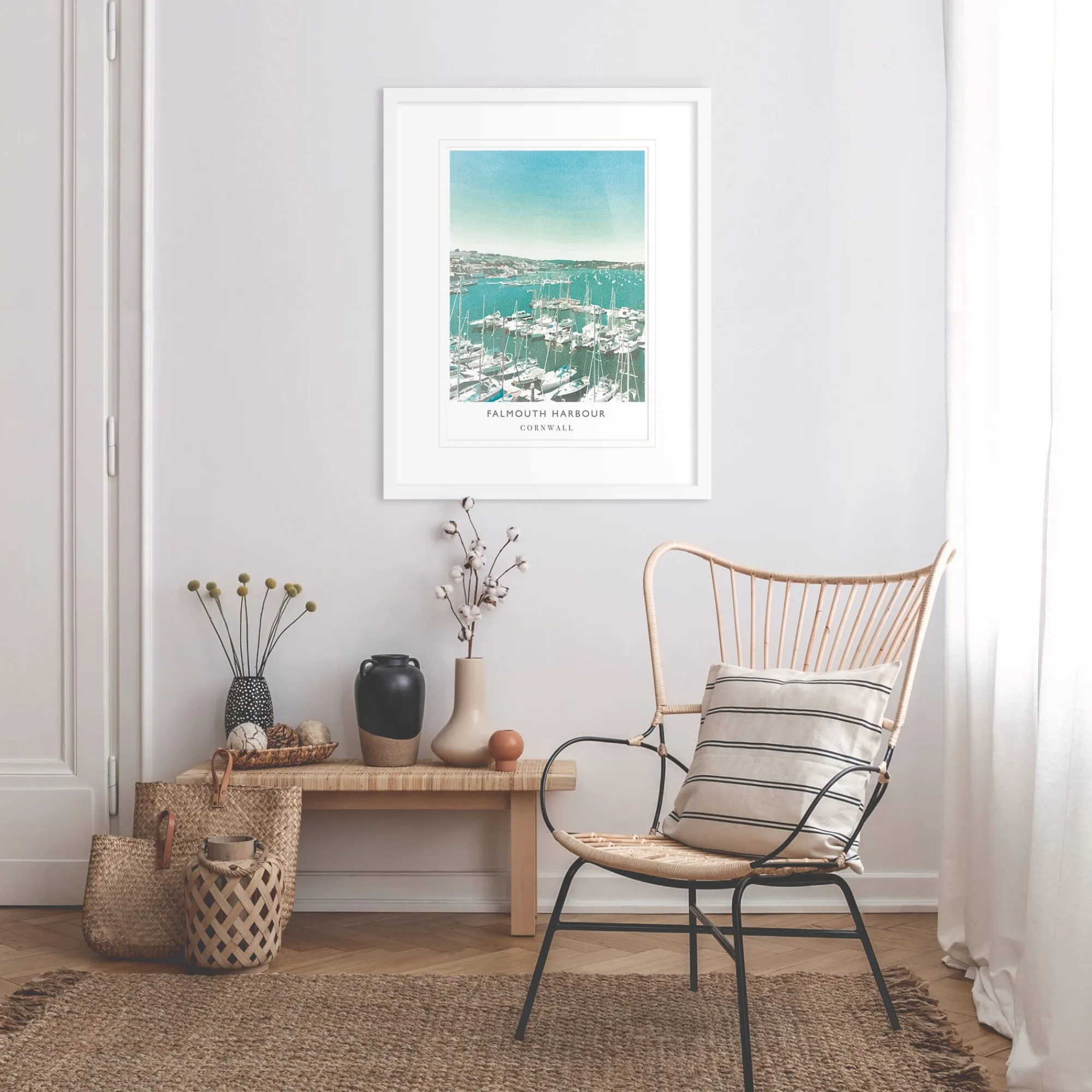 Falmouth|Cornwall*Whistlefish Falmouth Harbour Framed Print