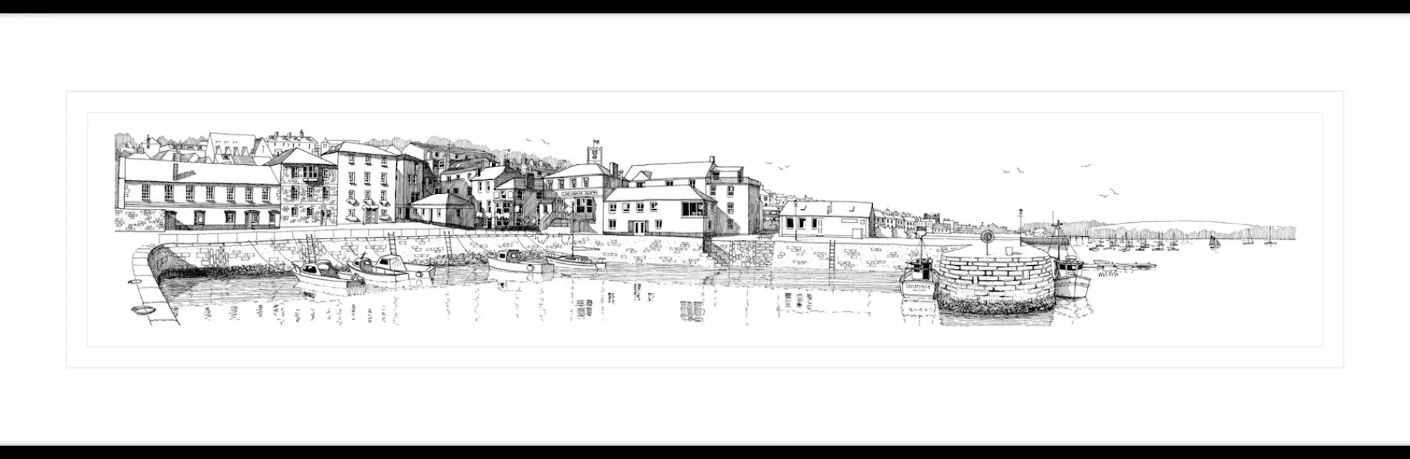 Falmouth|Cornwall*Whistlefish Falmouth Harbour Framed Print