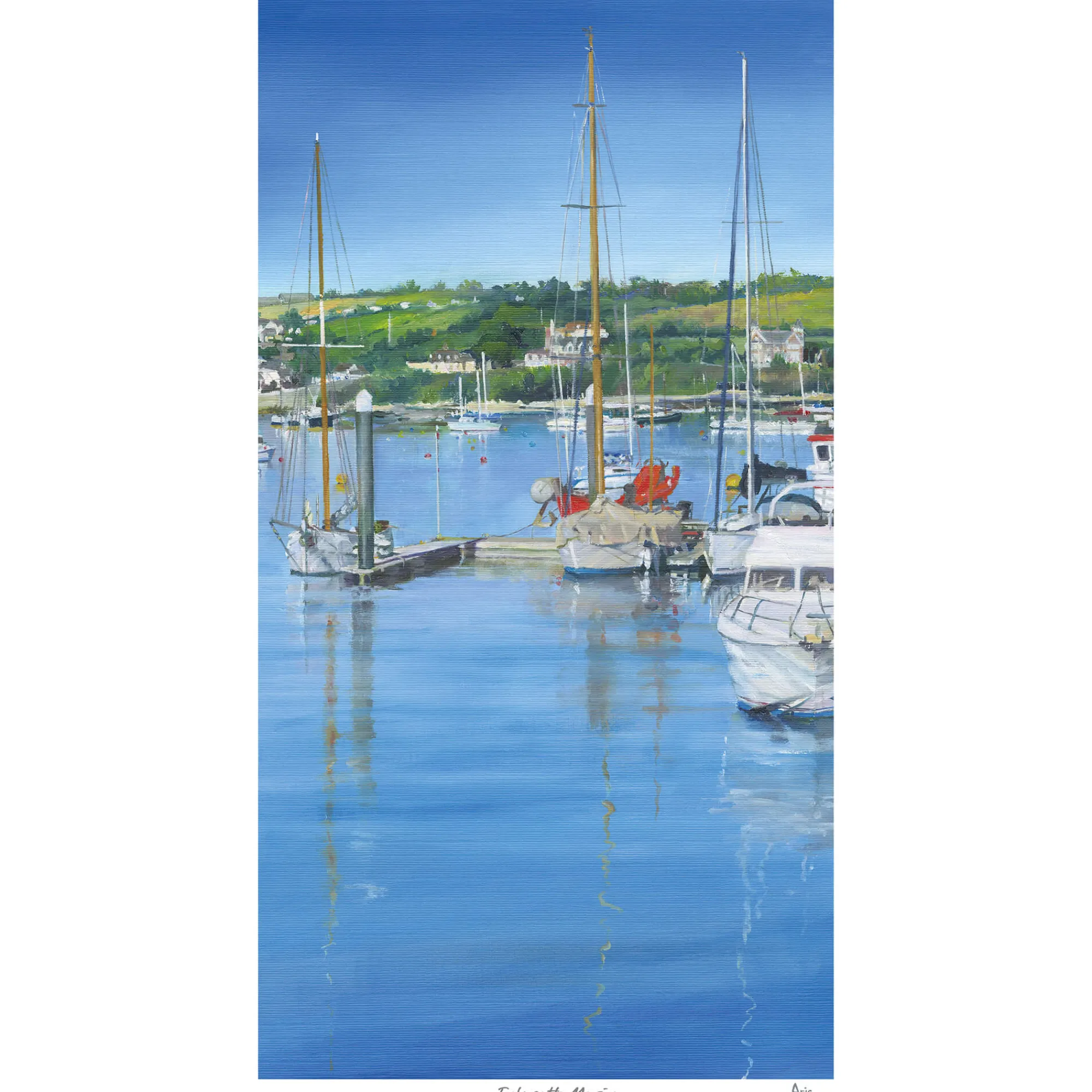 Unframed Prints*Whistlefish Falmouth Marina Art Print