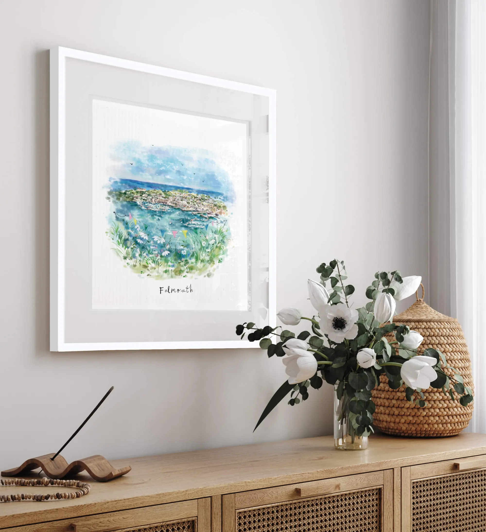 Unframed Prints*Whistlefish Falmouth Summer Small Art Print