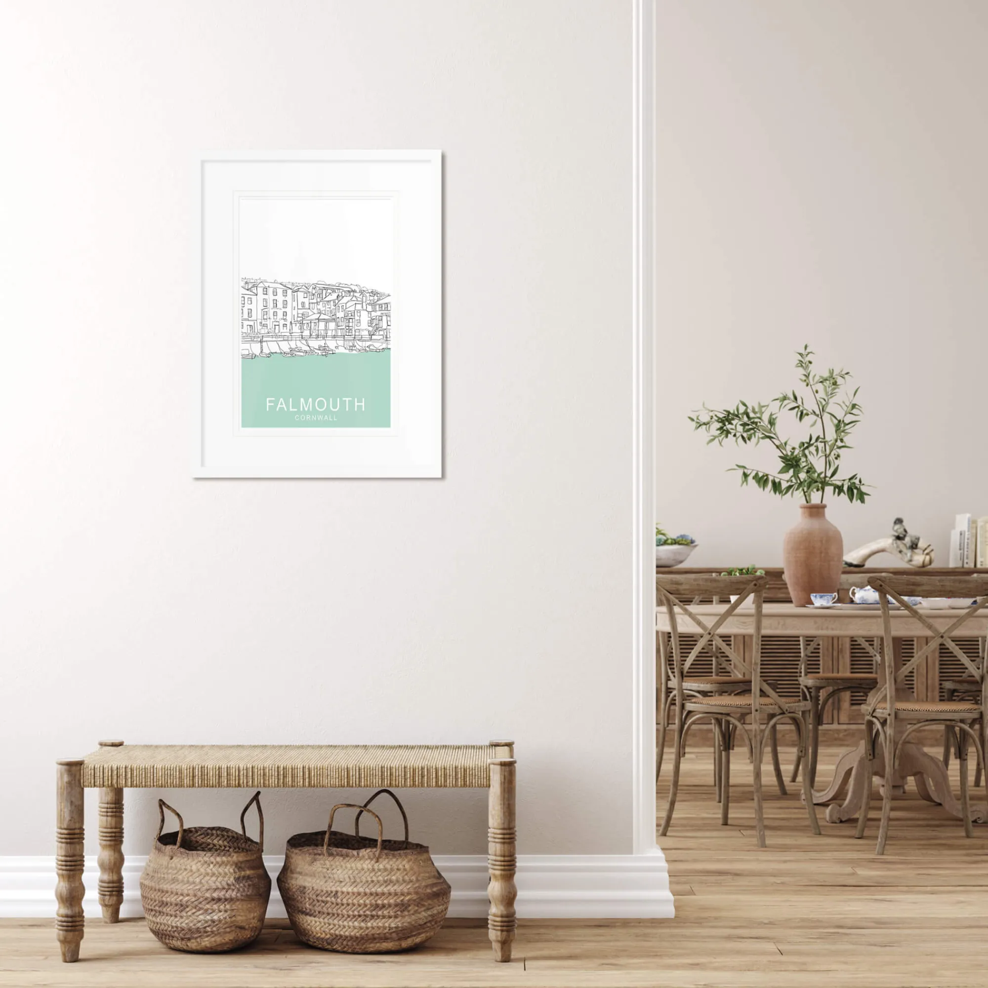 Unframed Prints*Whistlefish Falmouth Travel Art Print