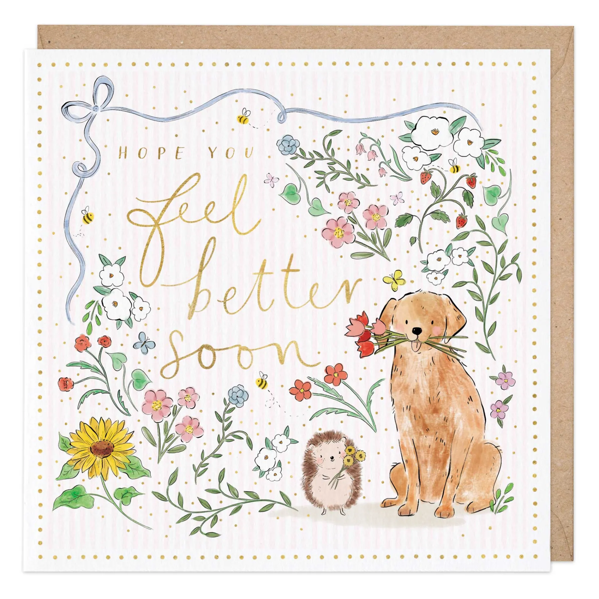Get Well Soon*Whistlefish Feel Better Retriever Card