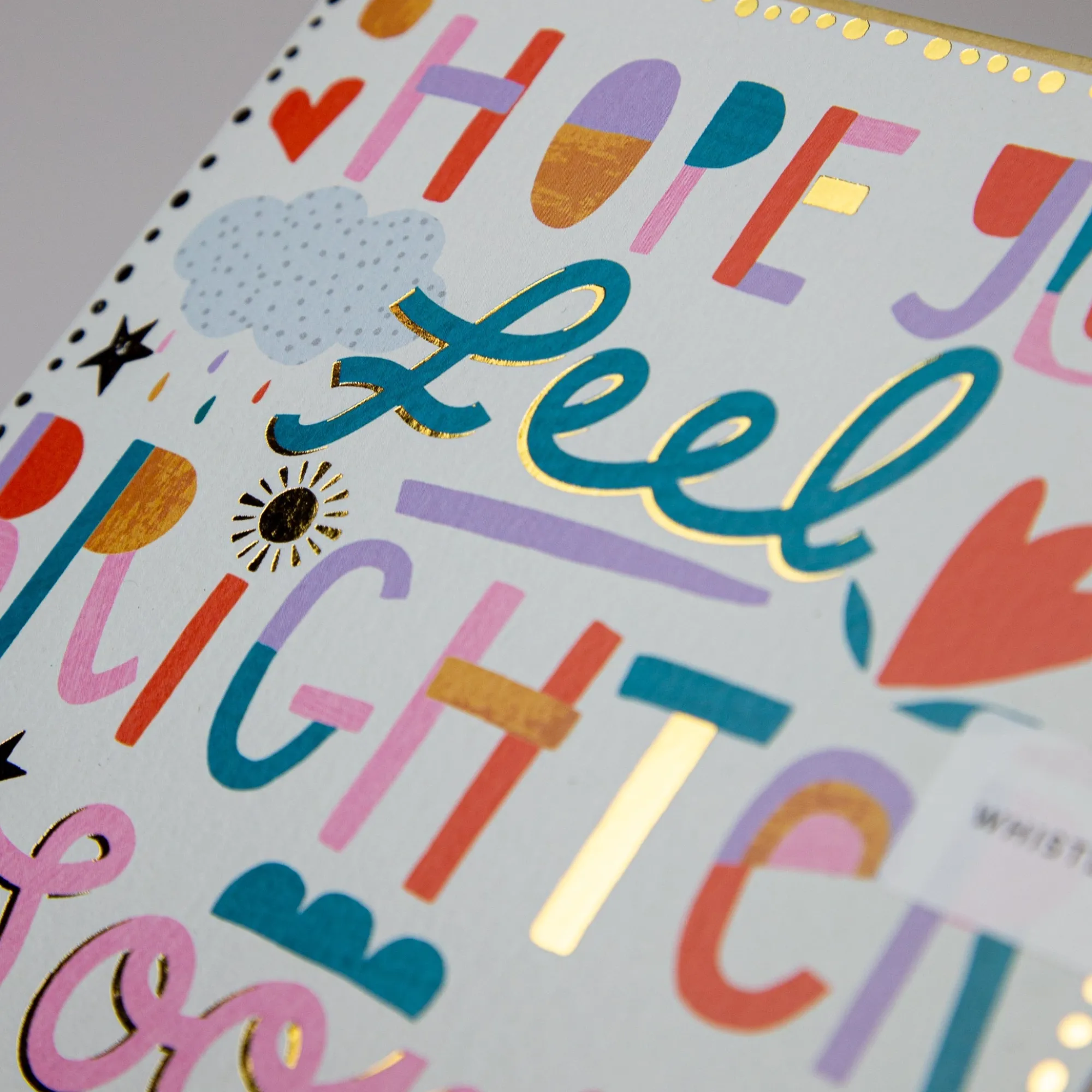 Just To Say|Get Well Soon*Whistlefish Feel Brighter Soon Patchwork Card