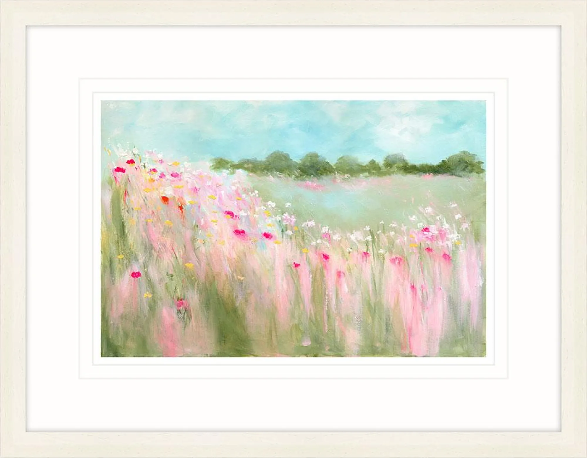 Framed Prints*Whistlefish Field Of Blooms Large Framed Print