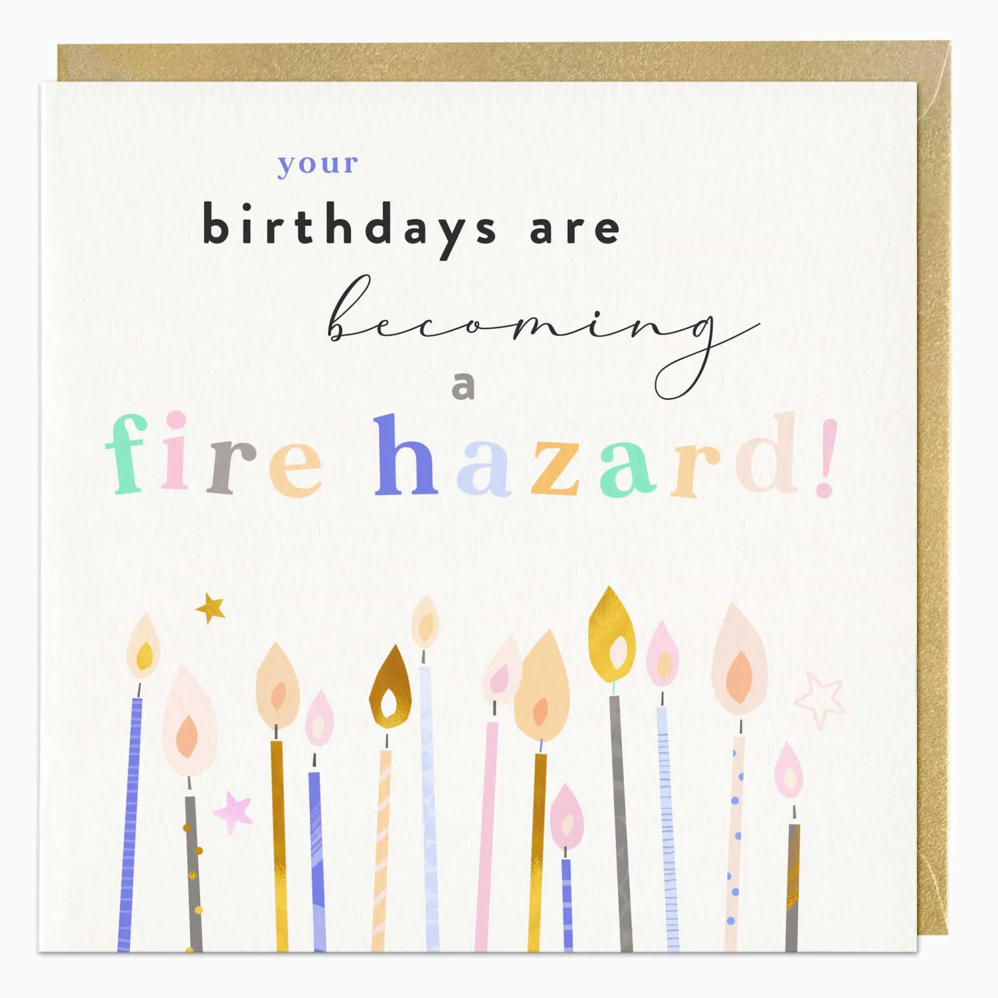 Birthday|For Him*Whistlefish Fire Hazard Birthday Card
