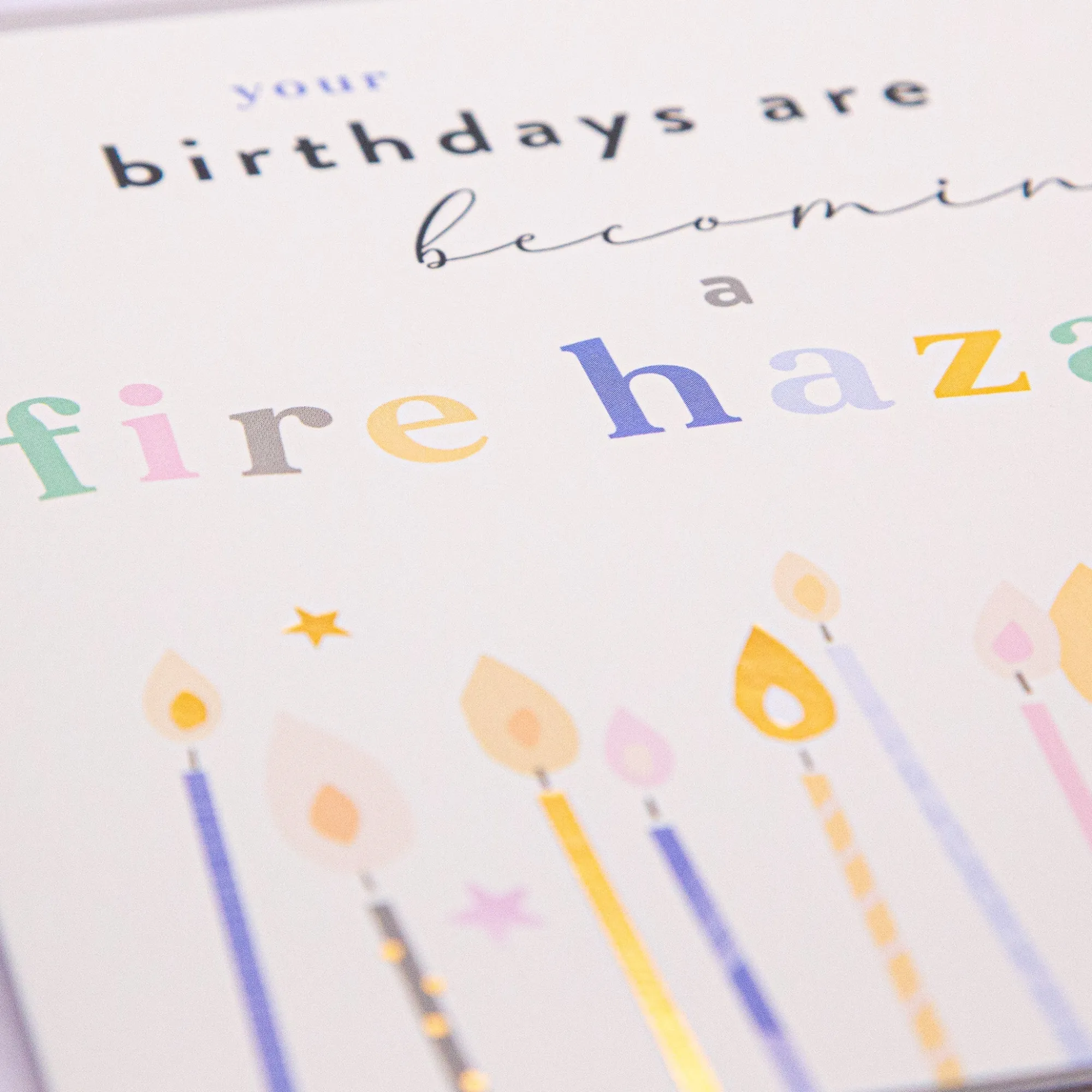 Birthday|For Him*Whistlefish Fire Hazard Birthday Card