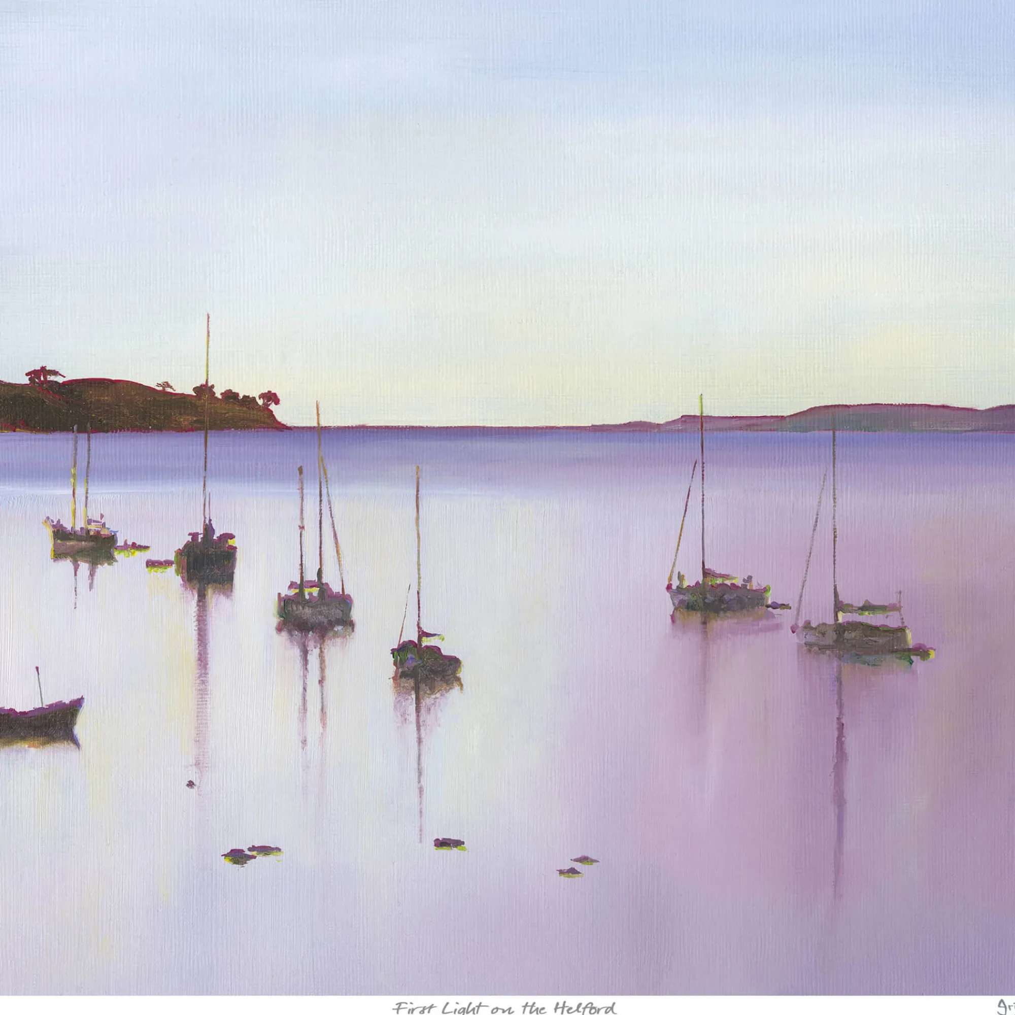 Unframed Prints*Whistlefish First Light On The Helford Art Print