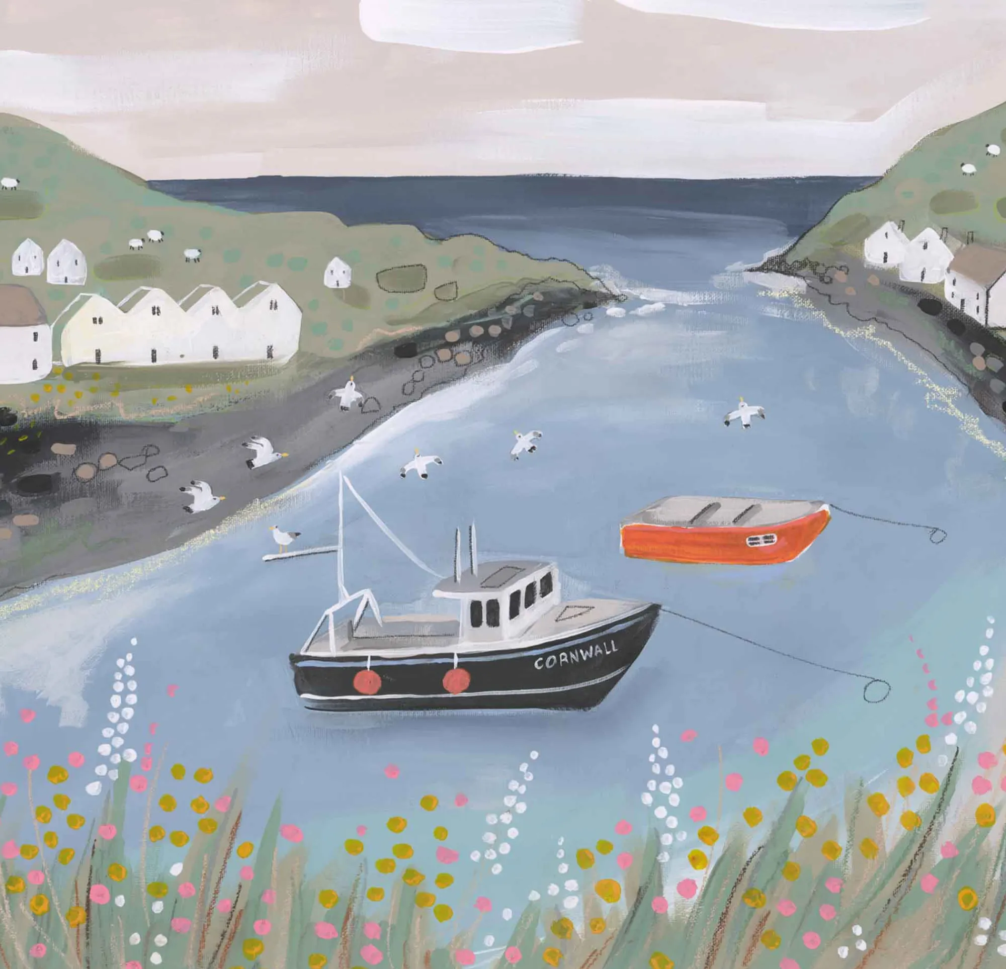 Unframed Prints*Whistlefish Fishing Boats Med Art Print