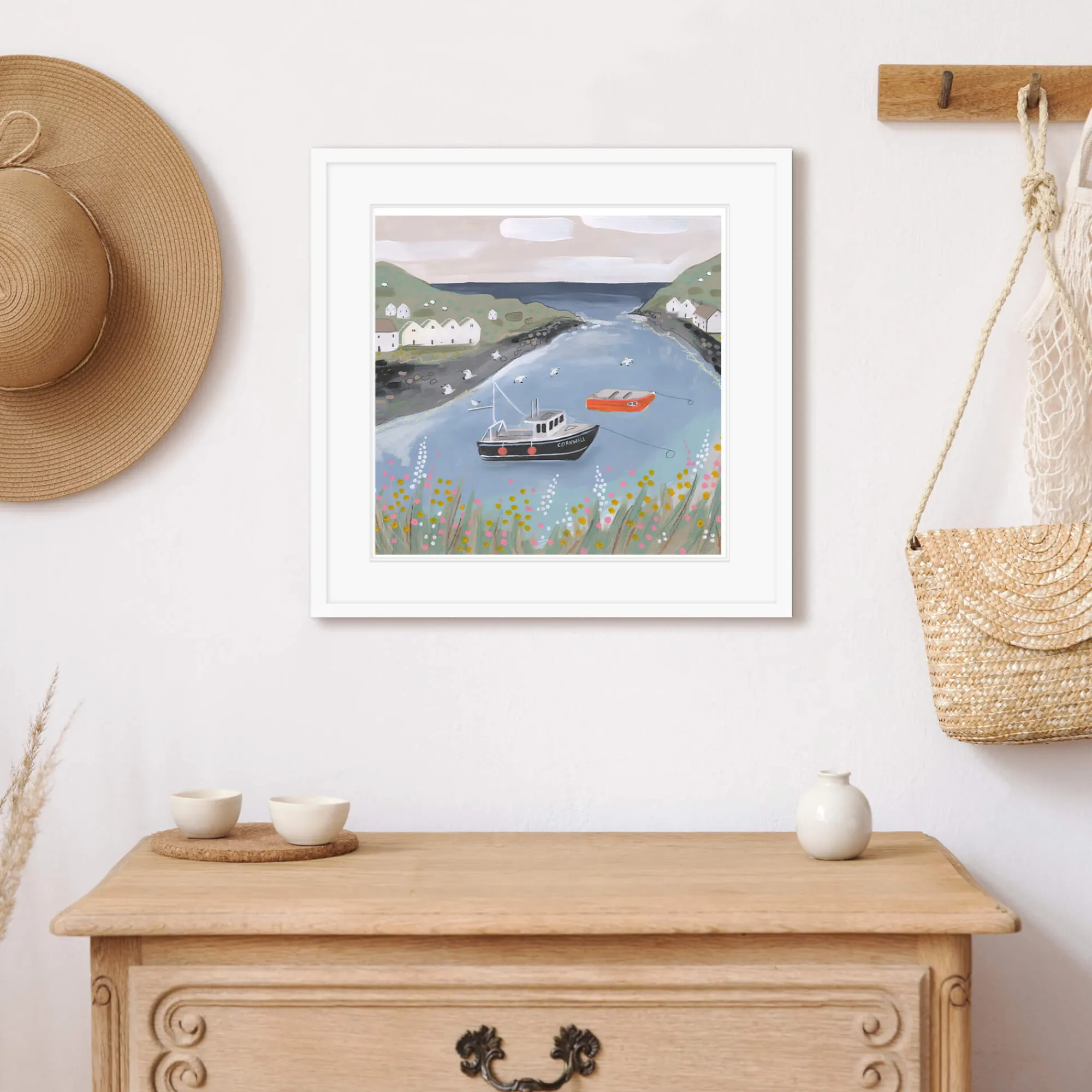 Coastal Scenes|Framed Prints*Whistlefish Fishing Boats Med Framed Print