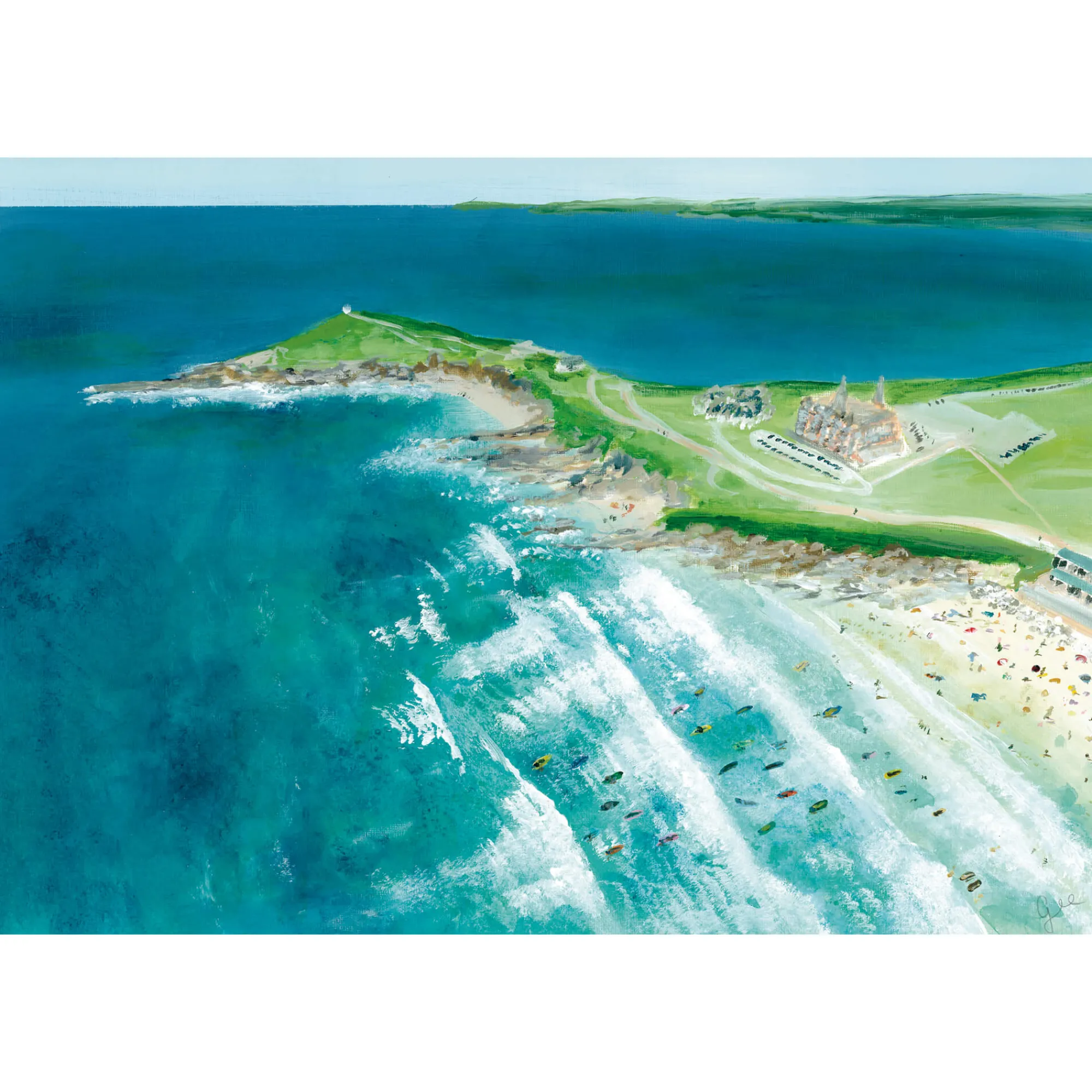 Unframed Prints*Whistlefish Fistral Art Print