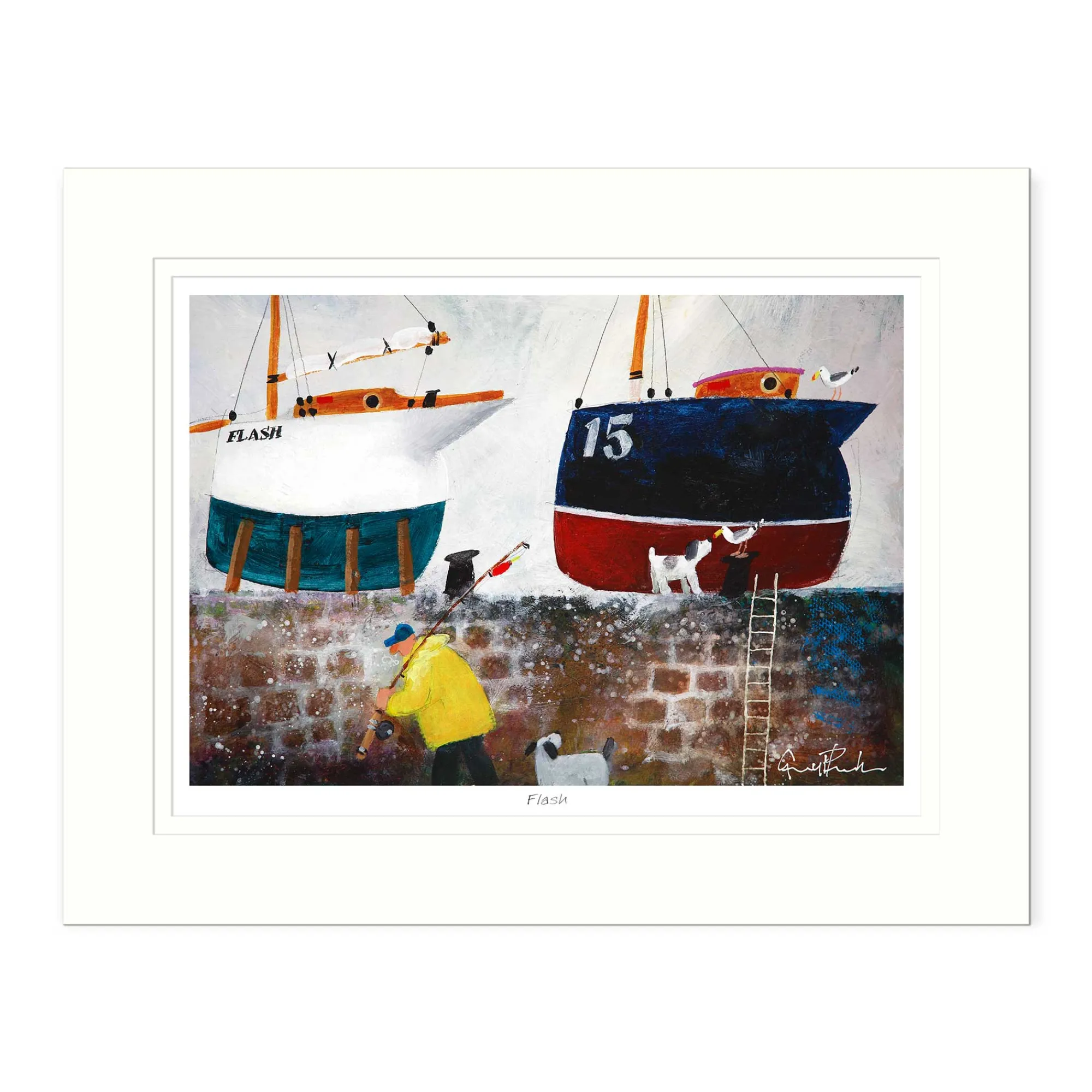Mounted Prints*Whistlefish Flash Large Mounted Print