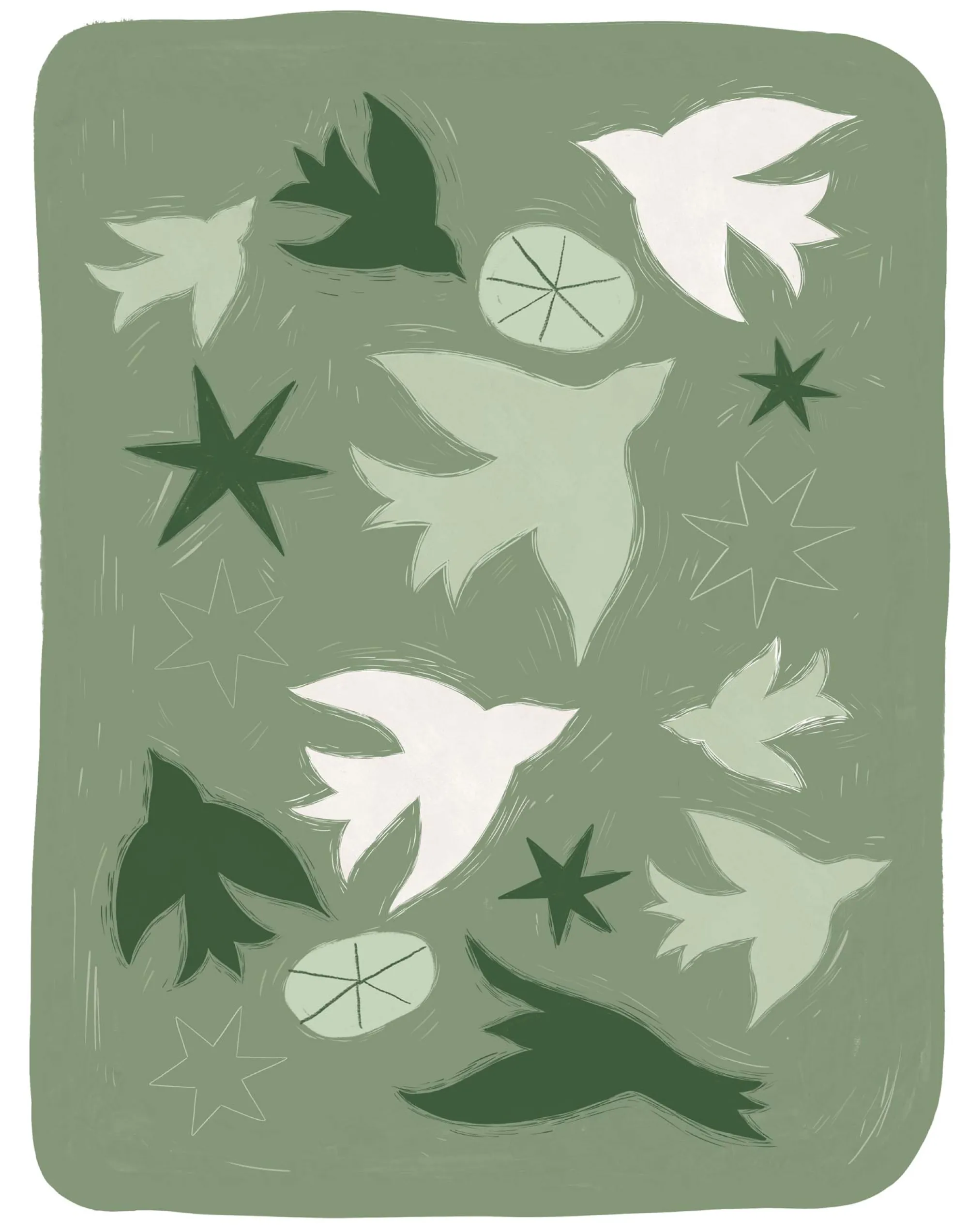 Animal|Framed Prints*Whistlefish Flight of Leaves Framed Print