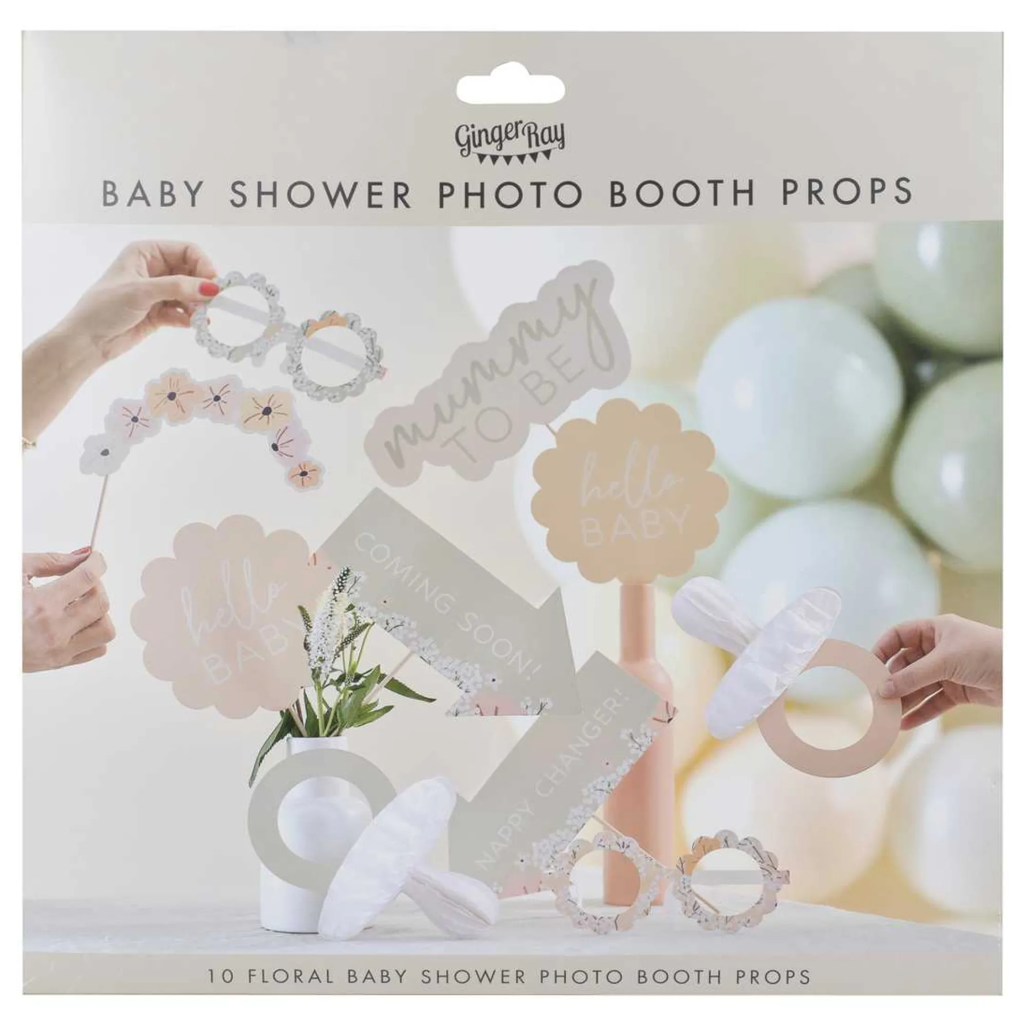 Floral|Baby Shower*Whistlefish Floral Baby Shower Photo Booth Props