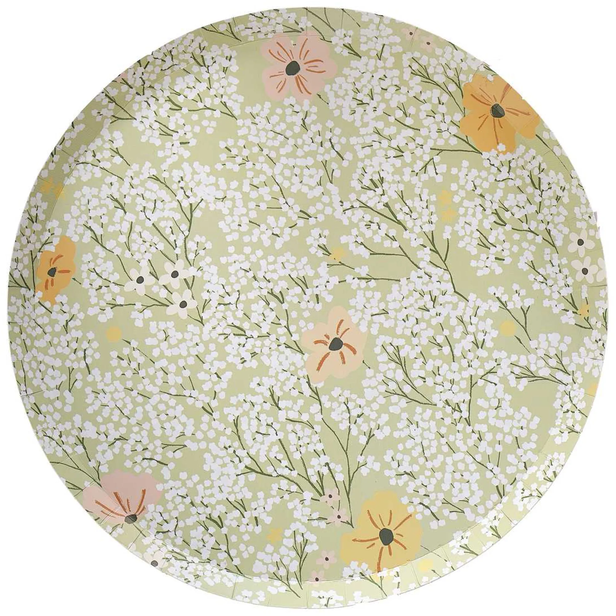 Paper Plates|Floral*Whistlefish Floral Baby Shower Plates
