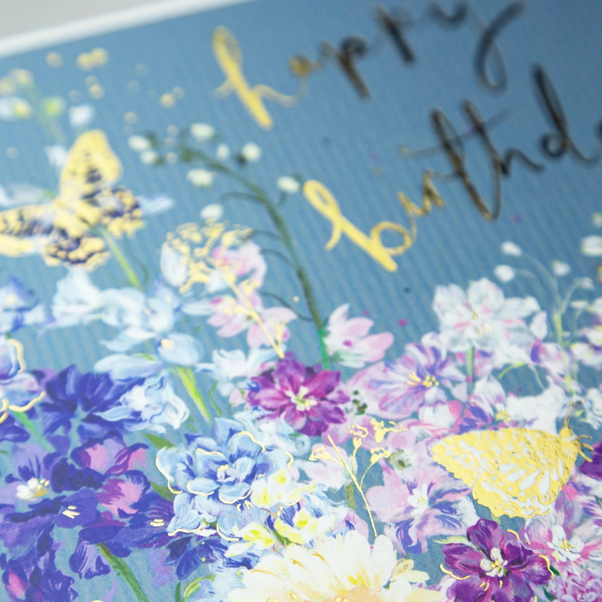 Birthday*Whistlefish Floral Butterfly Birthday Card