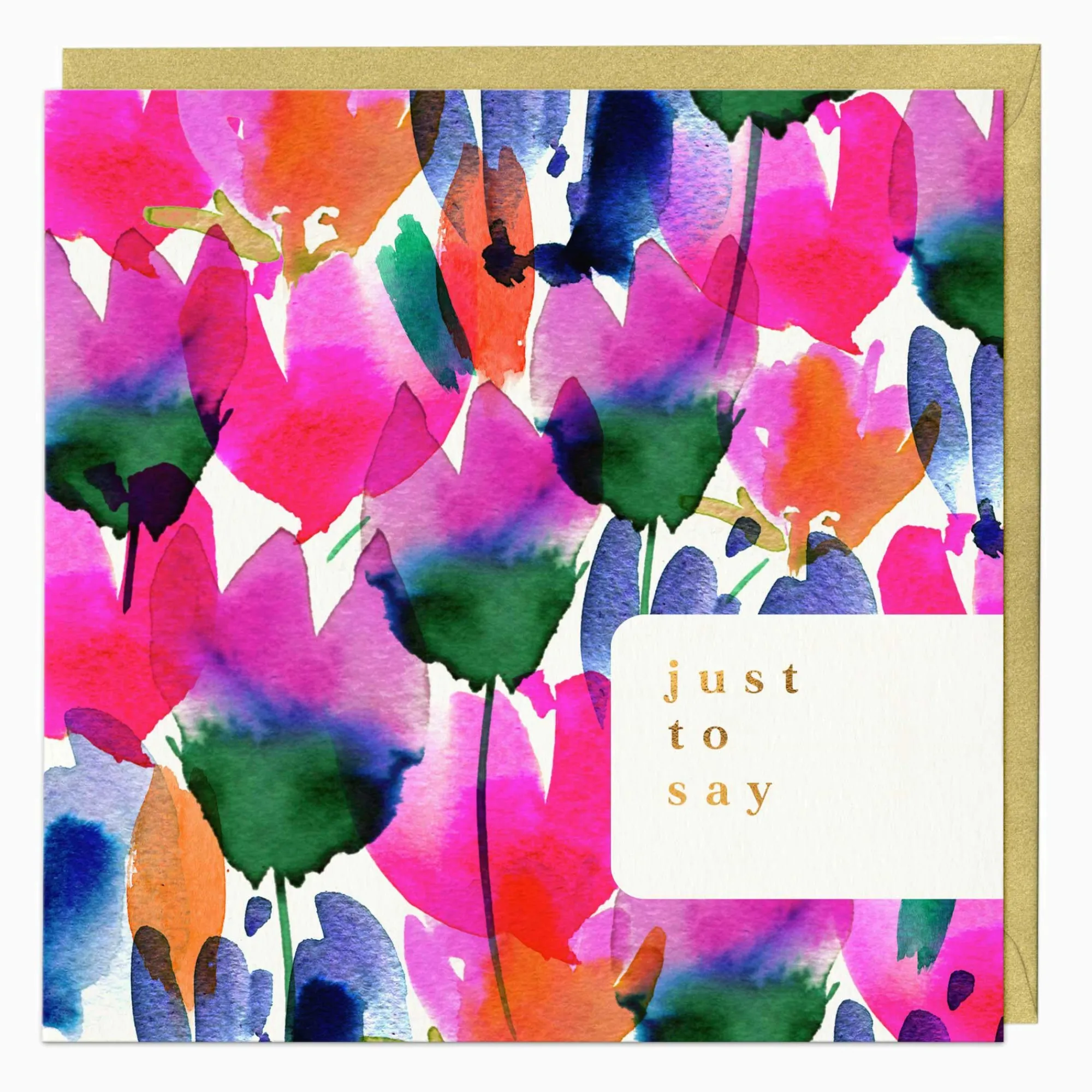 Valentine's Day|Just To Say*Whistlefish Floral Just To Say Card