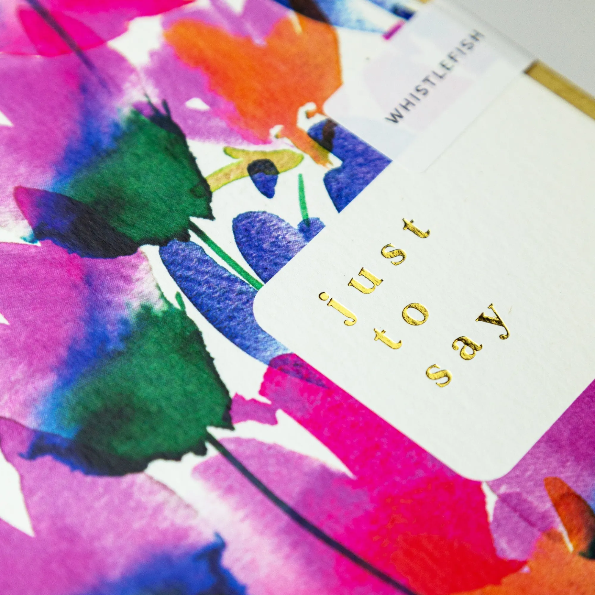 Valentine's Day|Just To Say*Whistlefish Floral Just To Say Card