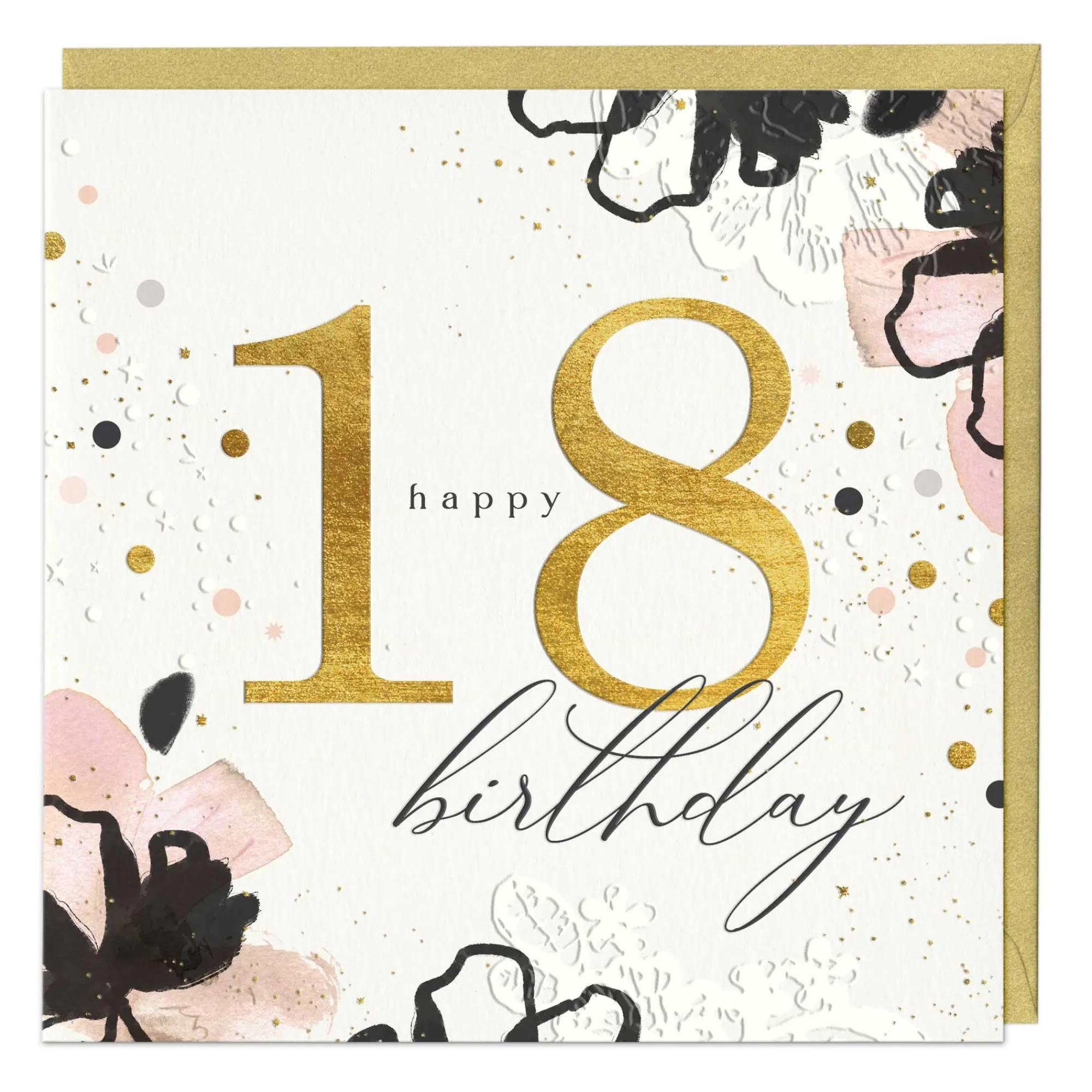 Birthday|Birthday*Whistlefish Floral 18th Birthday Luxury Card