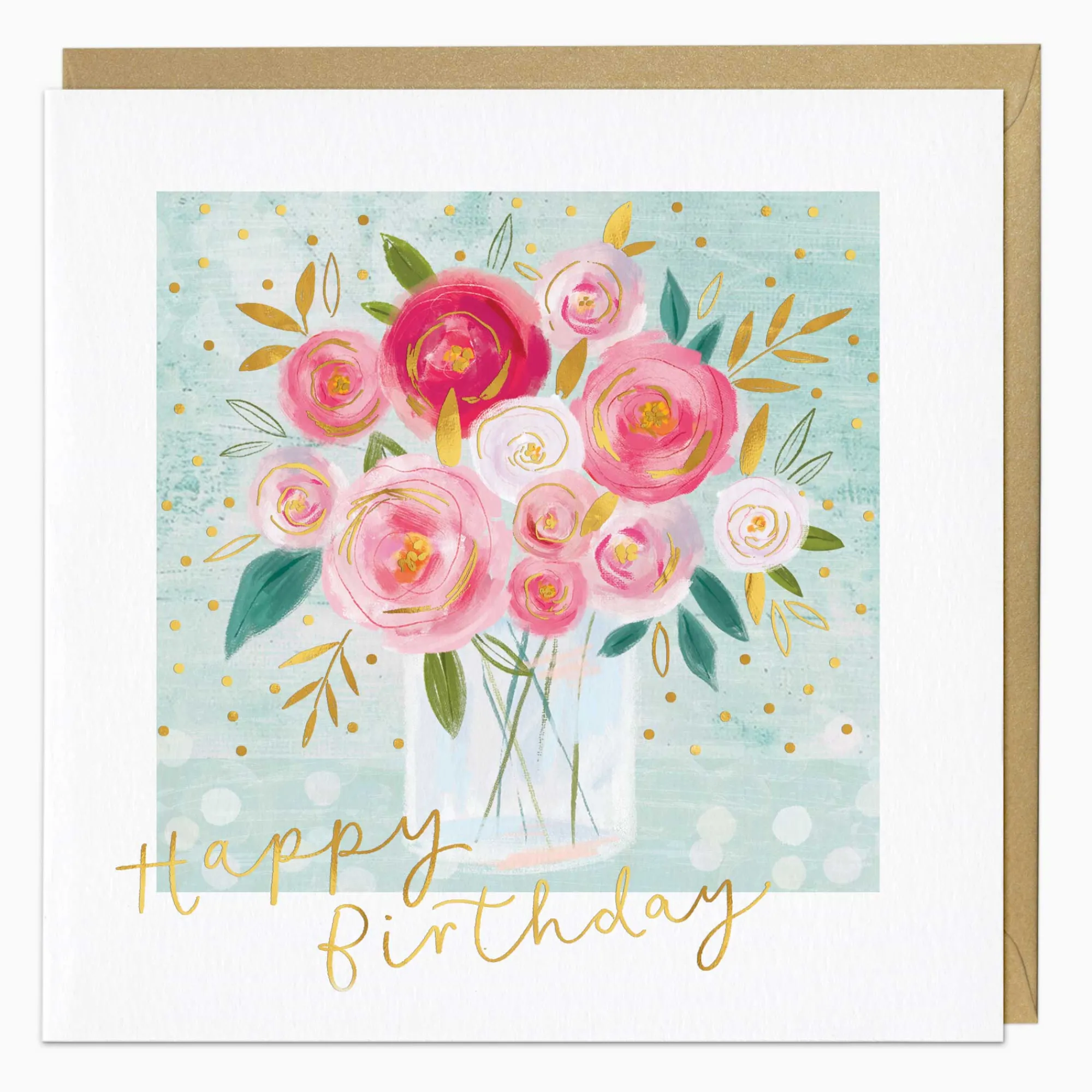 Birthday|For Her*Whistlefish Floral Vase Birthday Card