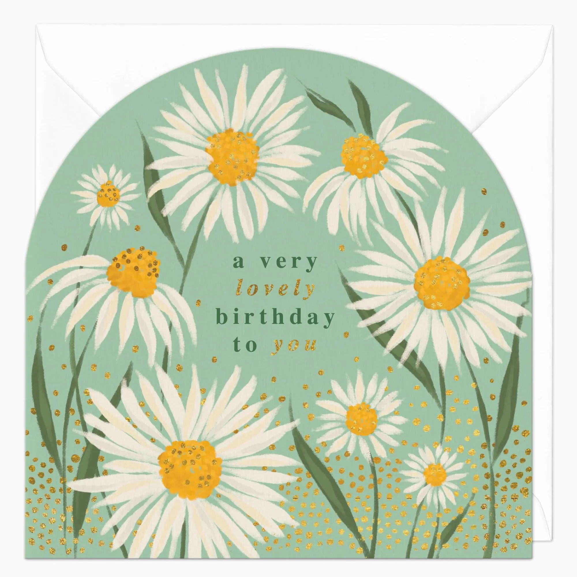 Birthday|For Her*Whistlefish Flowering Daisies Birthday Arch Card