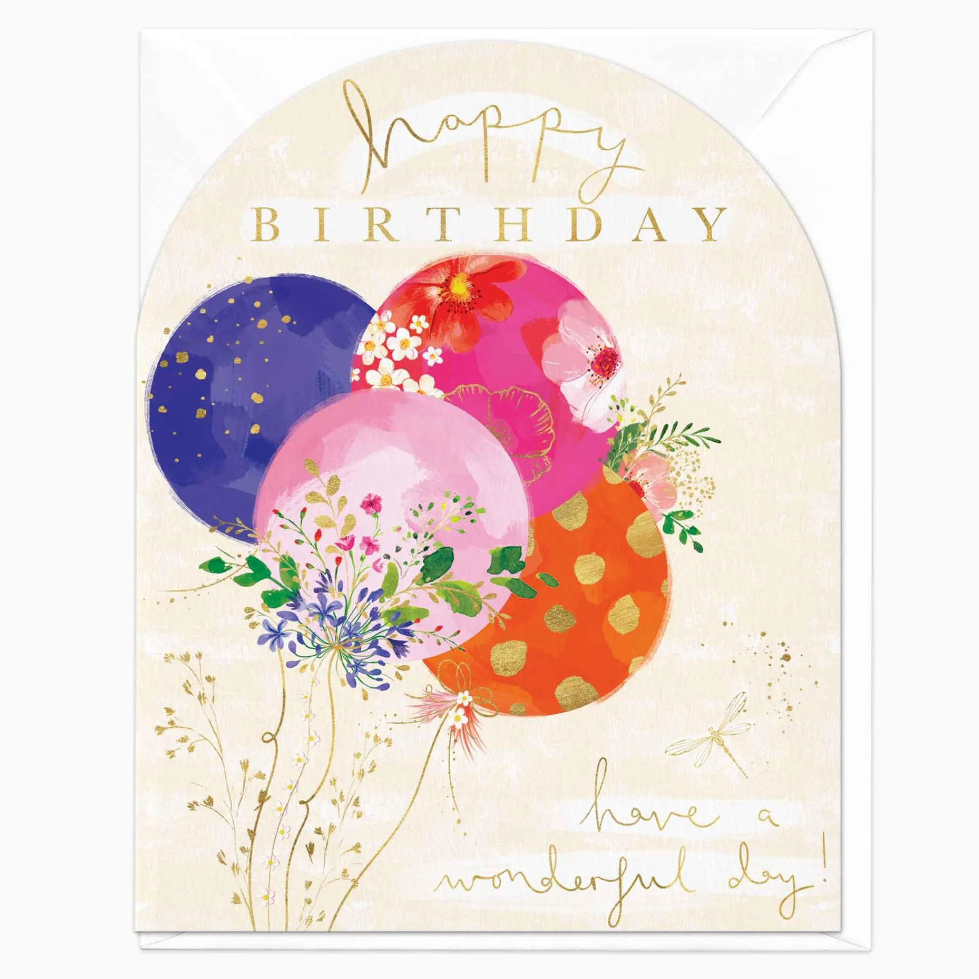 Birthday|For Her*Whistlefish Flowers And Ballons Birthday Card
