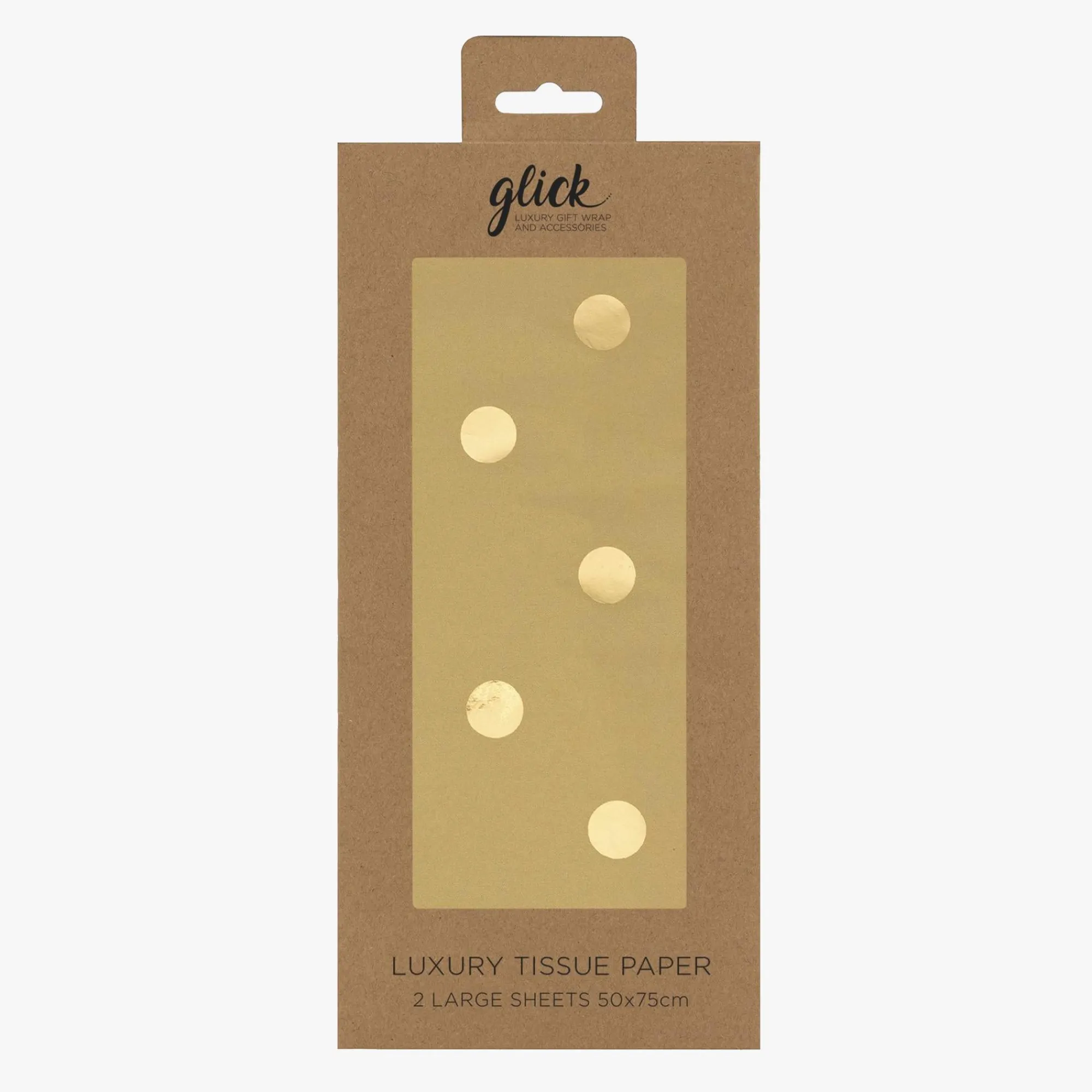 Tissue Paper|Tissue Paper*Whistlefish Foil Dots Gold Tissue Paper