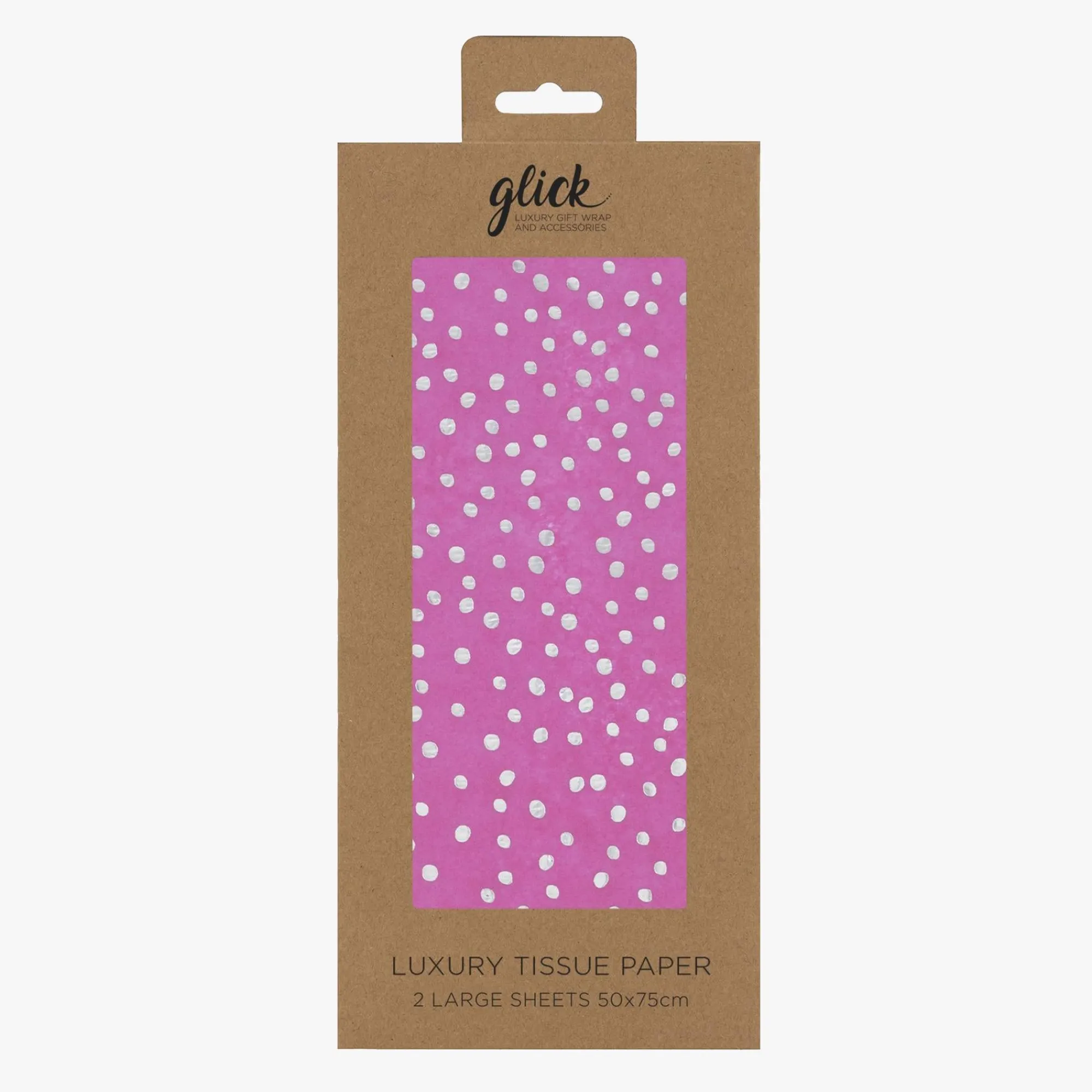 Tissue Paper|Tissue Paper*Whistlefish Foil Flecks Hot Pink Tissue Paper