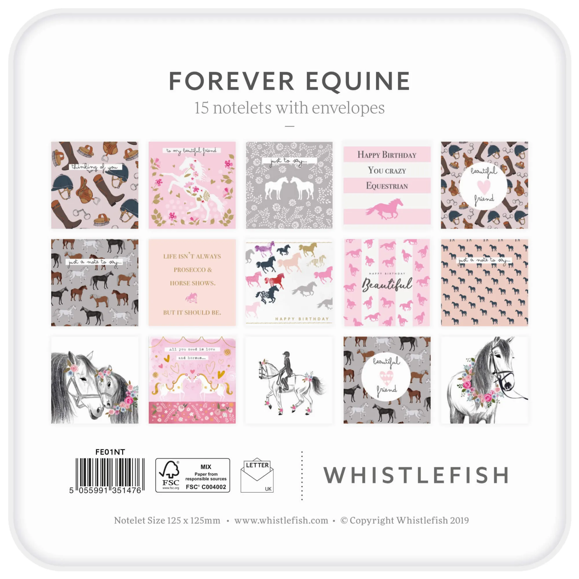 Under £20|Under £10*Whistlefish Forever Equine Notelet Tin