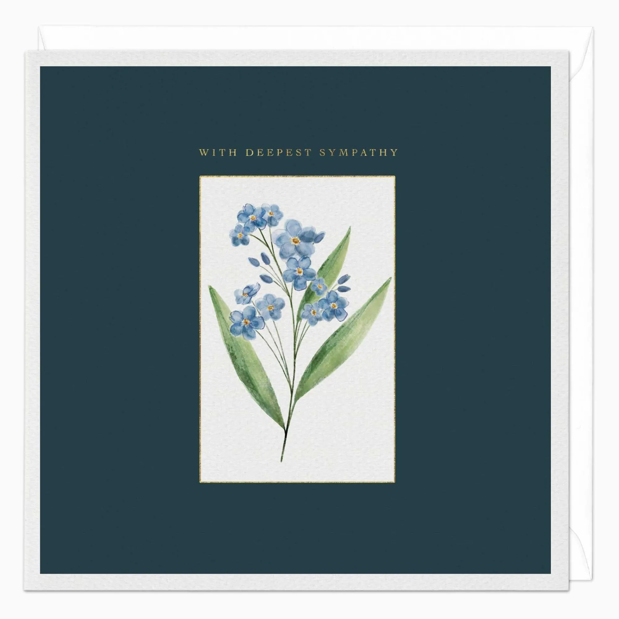 Sympathy*Whistlefish Forget-Me-Not Sympathy Card