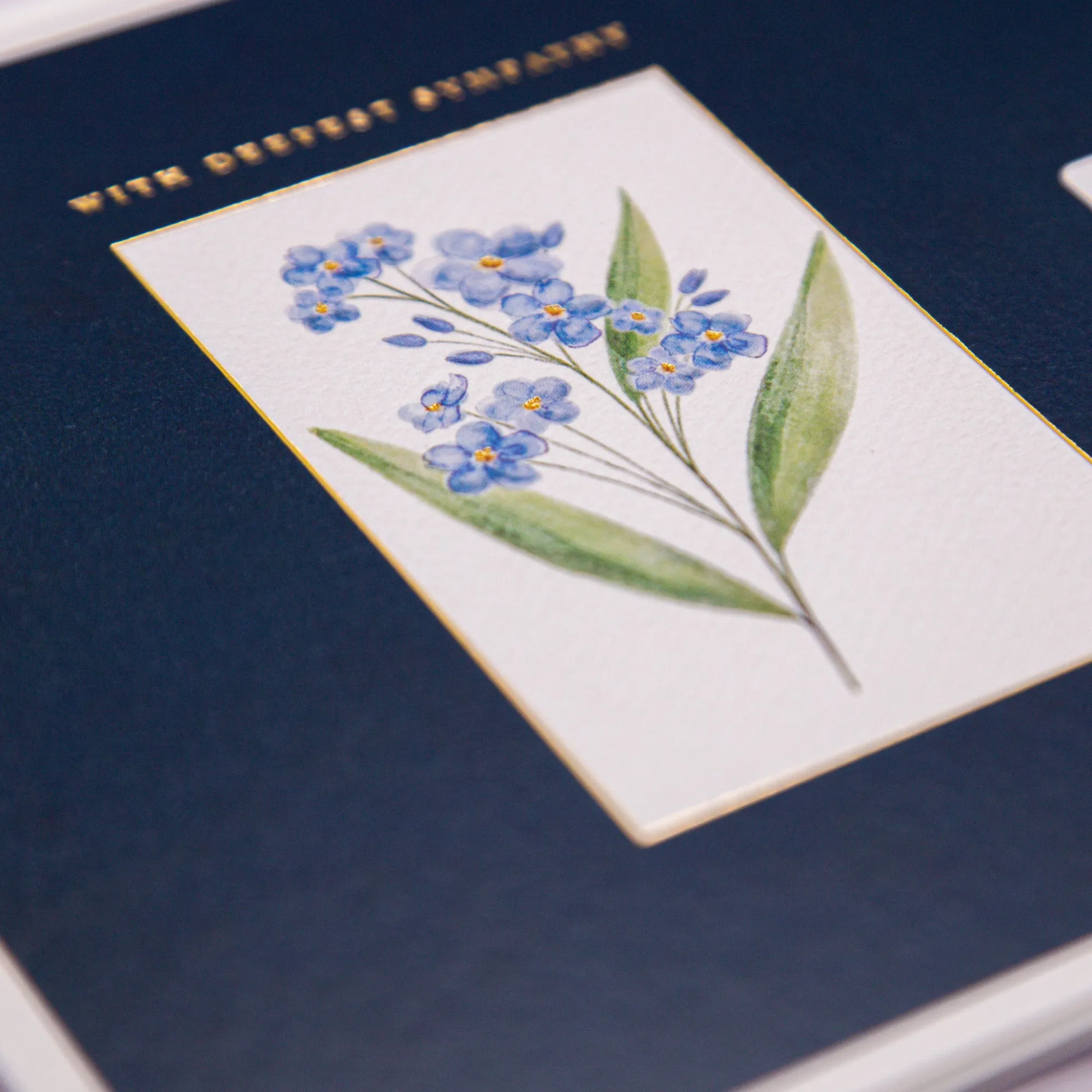 Sympathy*Whistlefish Forget-Me-Not Sympathy Card