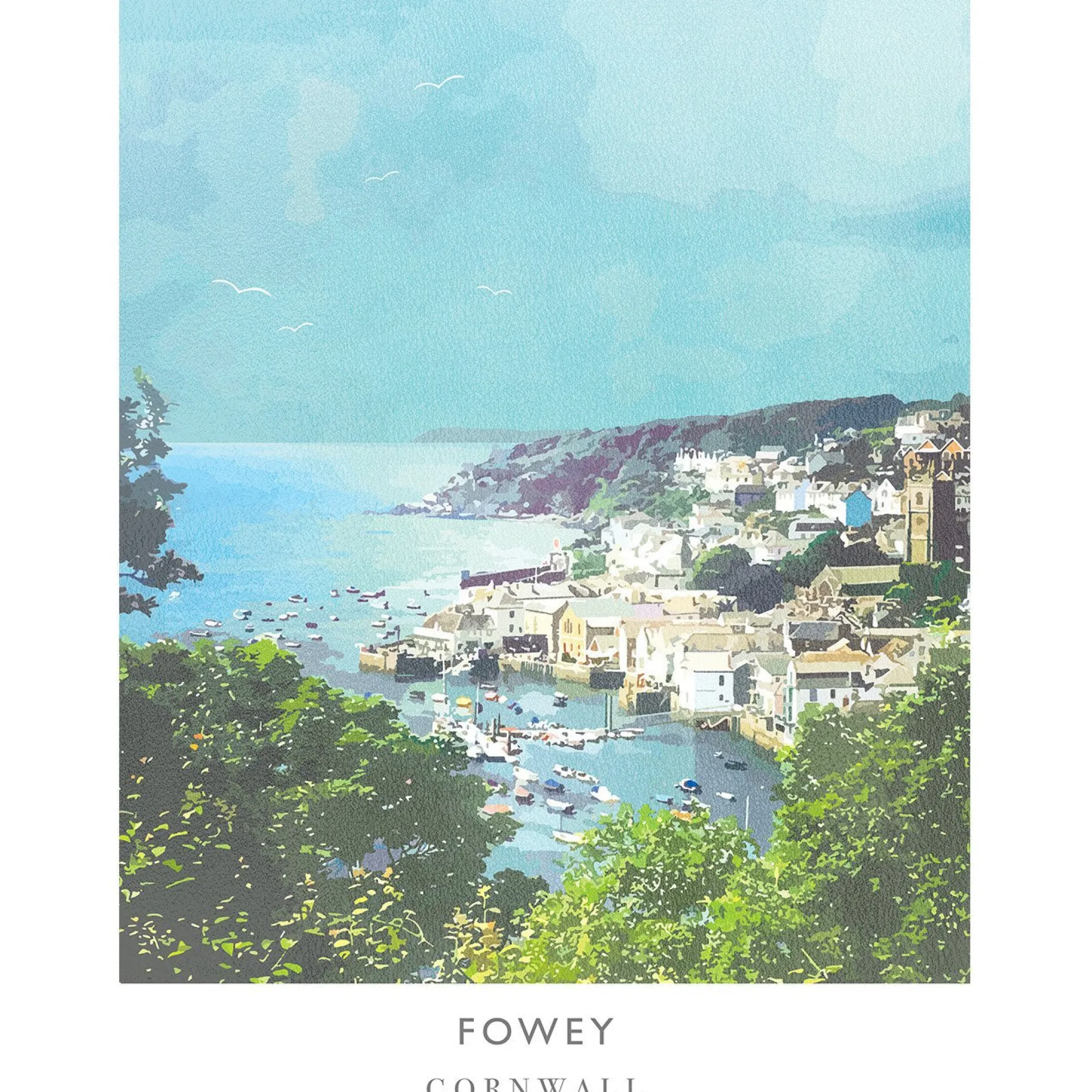 Unframed Prints*Whistlefish Fowey Art Print