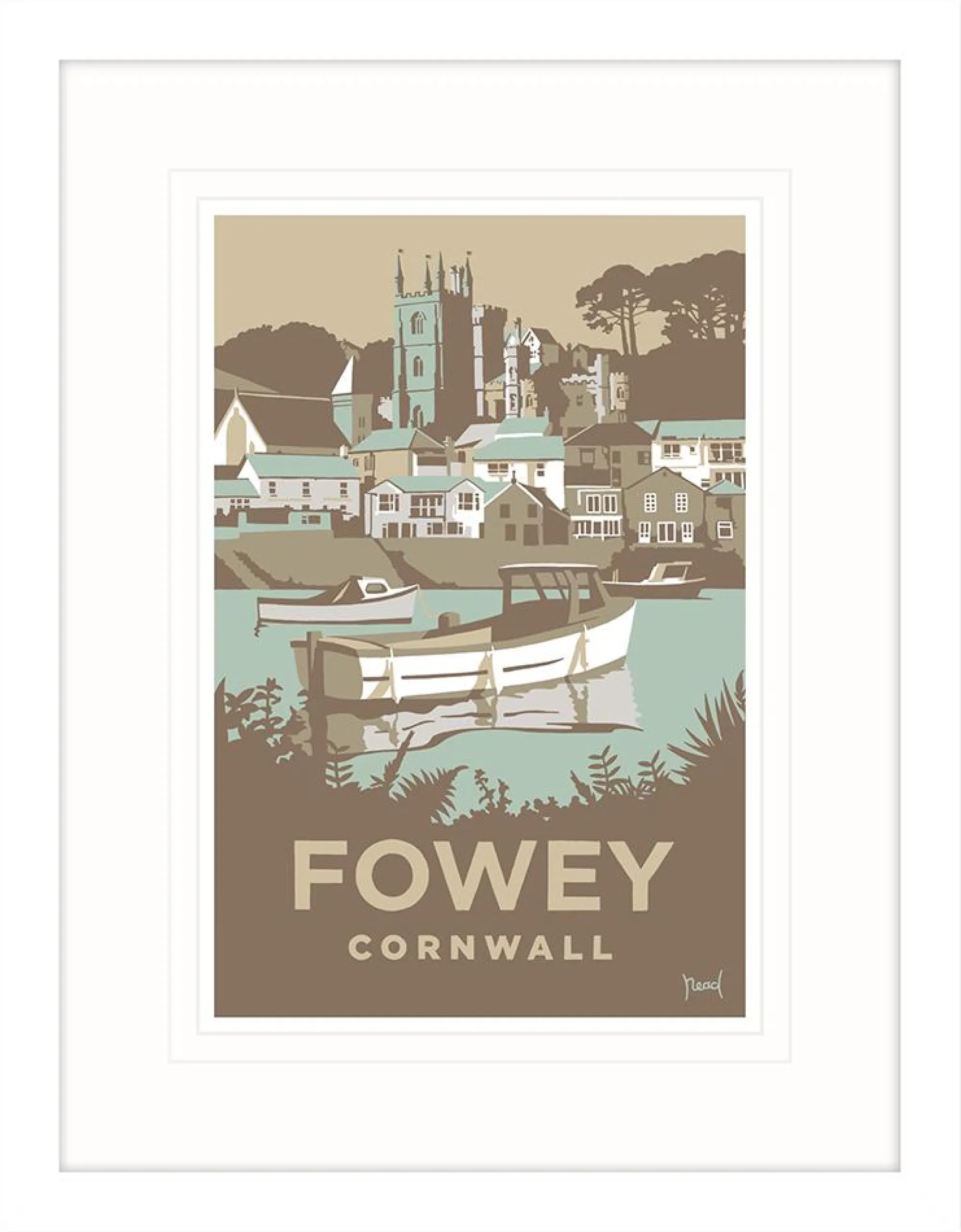 Fowey|Cornwall*Whistlefish Fowey Framed Print