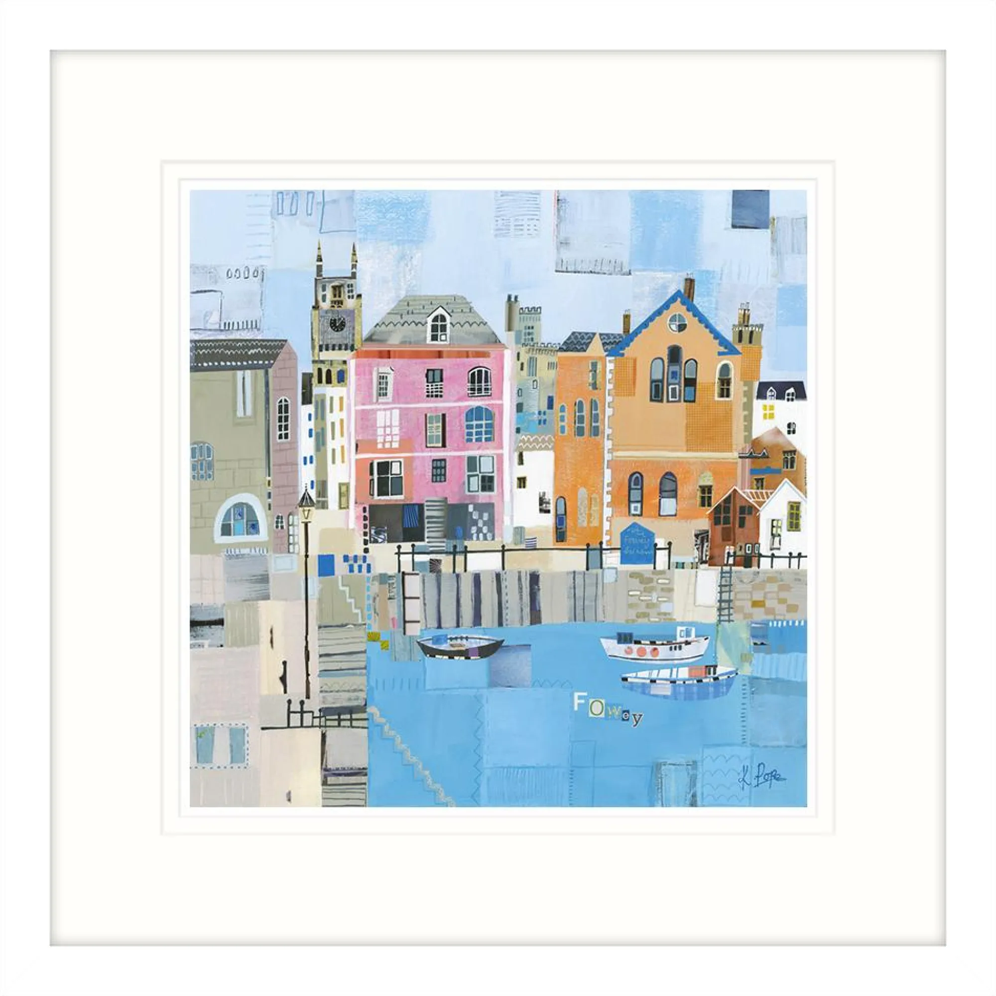 Fowey|Cornwall*Whistlefish Fowey Framed Print
