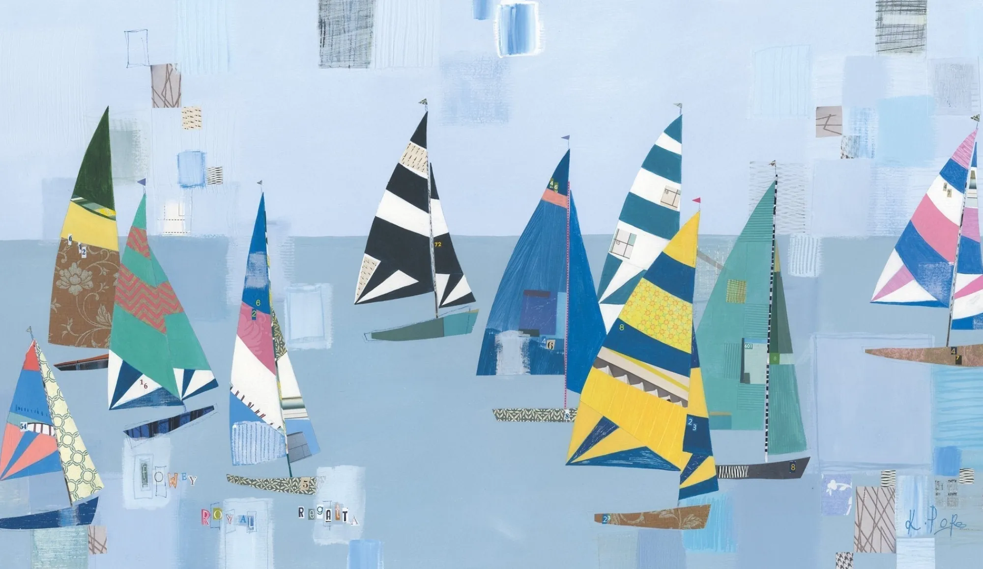 Unframed Prints*Whistlefish Fowey Regatta Art Print