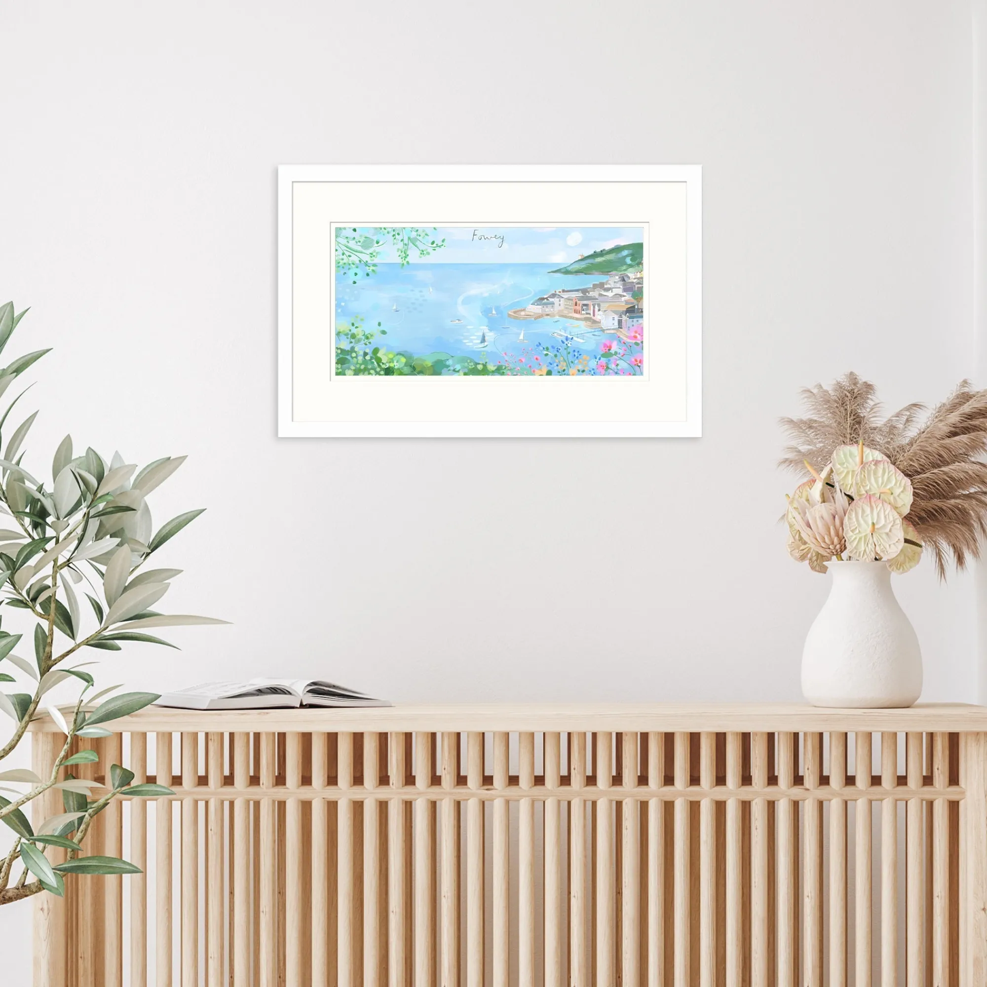 Fowey|Cornwall*Whistlefish Fowey Small Framed Print
