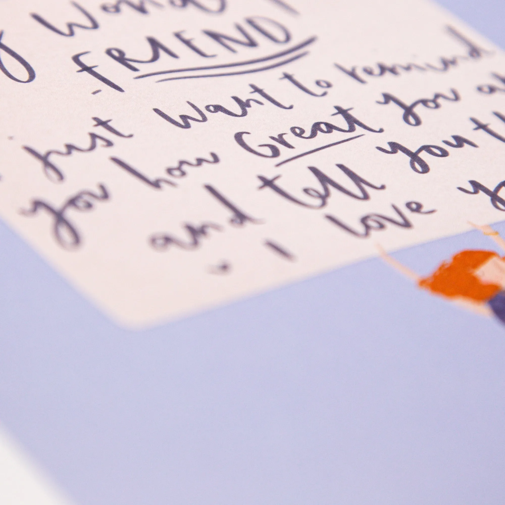 Mother's Day|Just To Say*Whistlefish Friend Banner Card