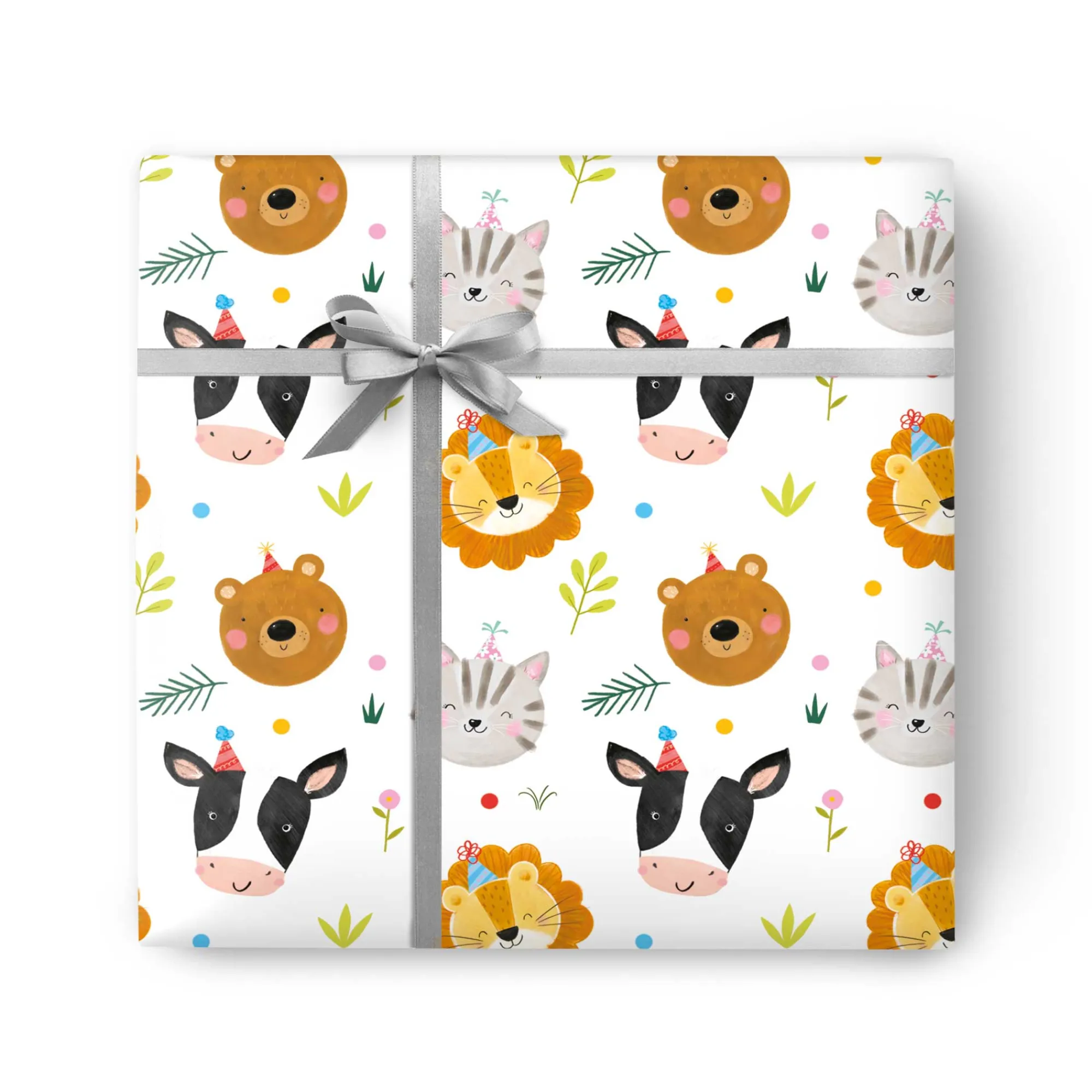 Gift Wrap|Birthday*Whistlefish Fun Animals Kids Wrapping Paper