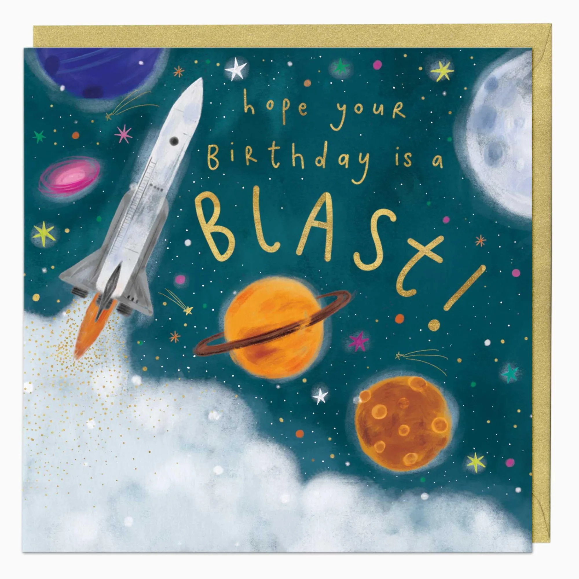 Birthday|For Children*Whistlefish Galactic Blast Birthday Card