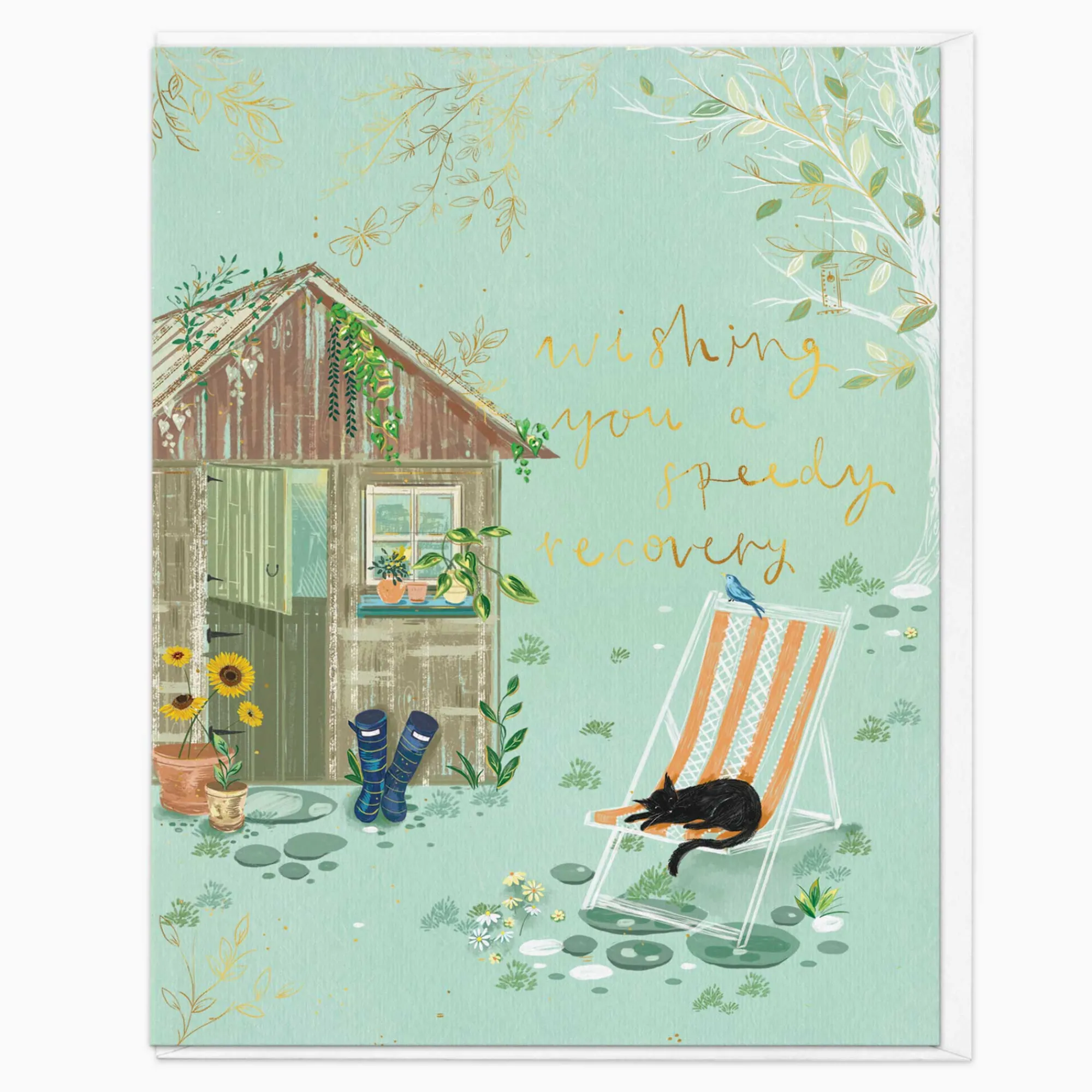 Get Well Soon*Whistlefish Garden Bliss Recovery Card