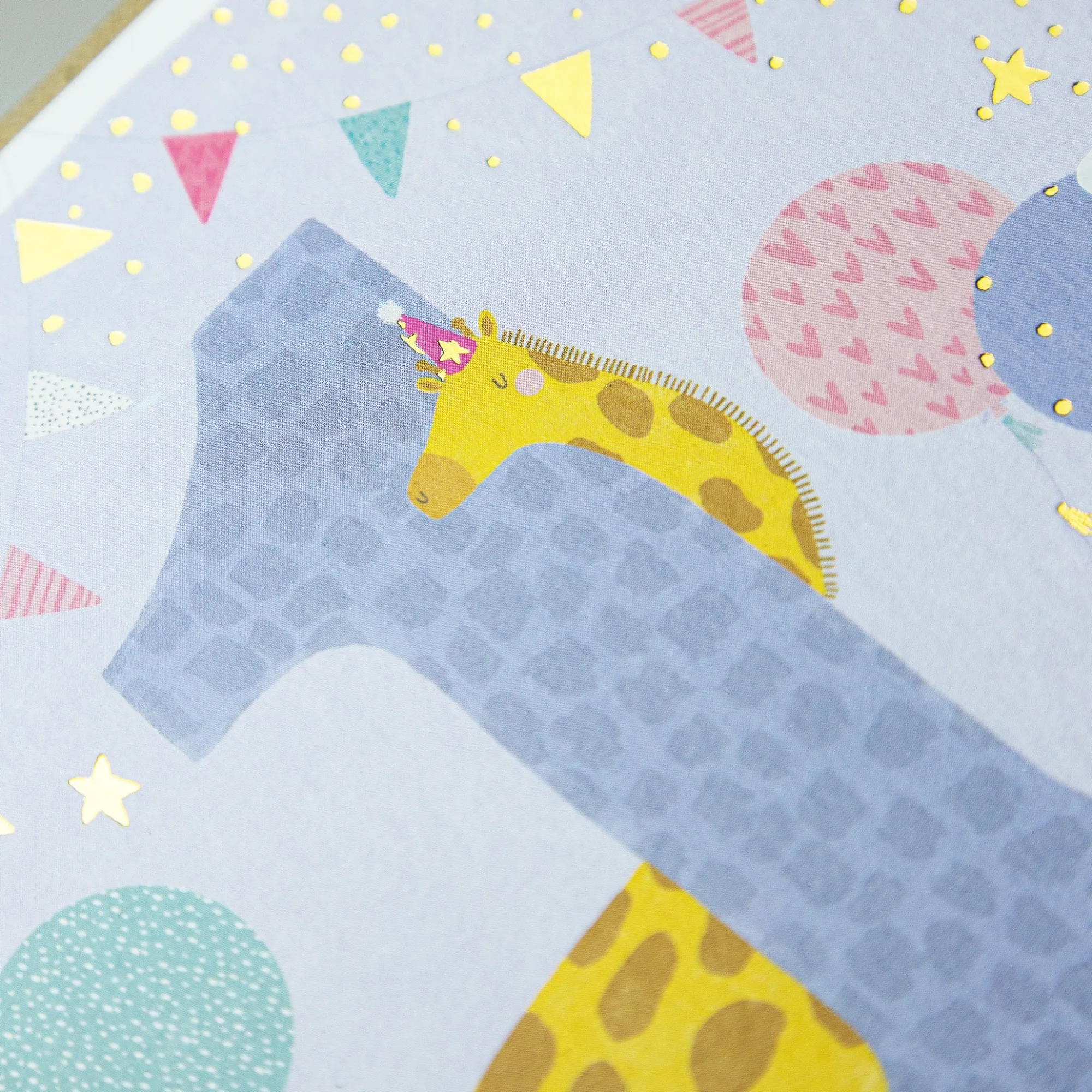 Birthday*Whistlefish Giraffe 1St Birthday Card