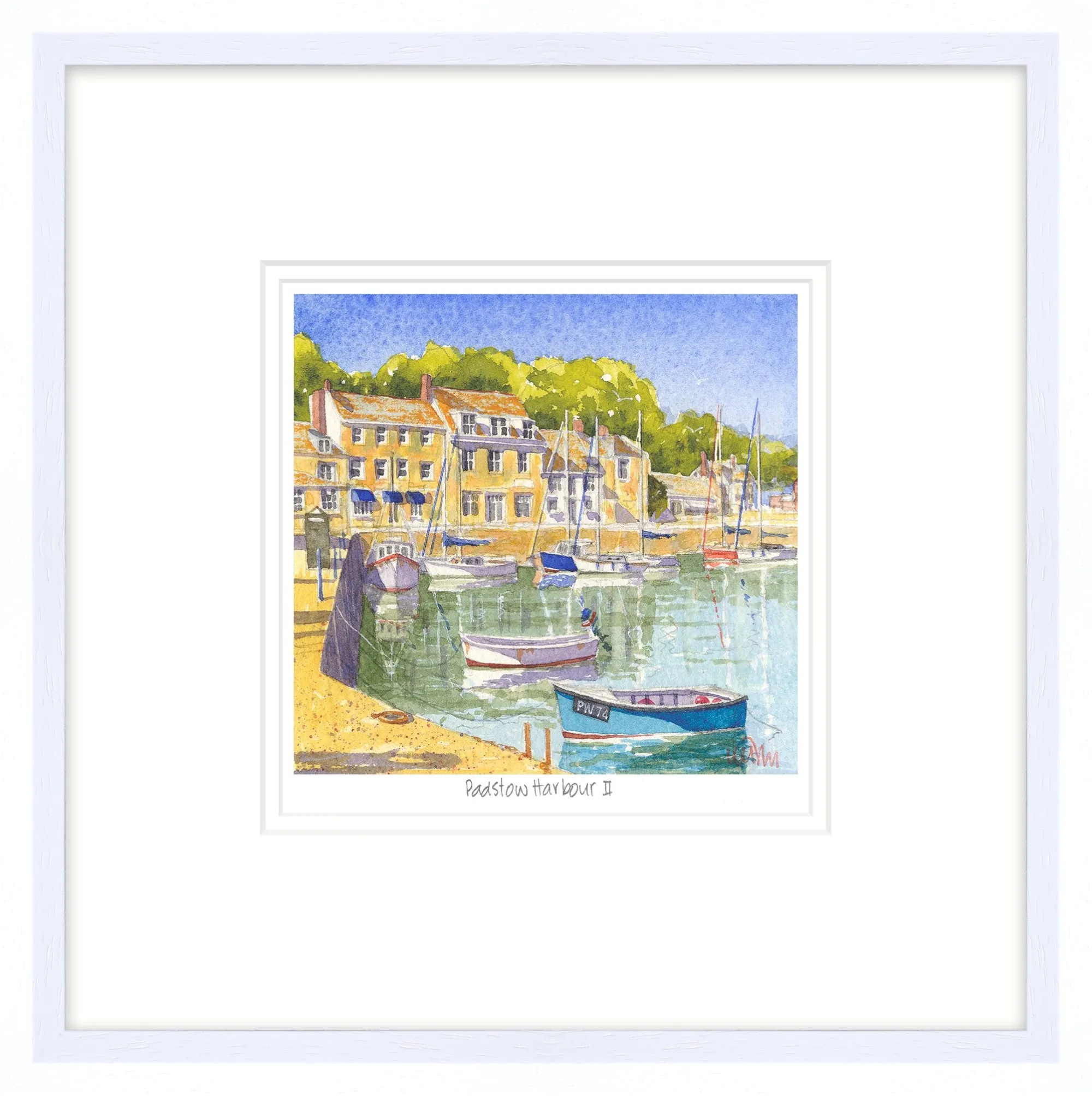 Padstow|Cornwall*Whistlefish Glistening Padstow Harbour Framed Print