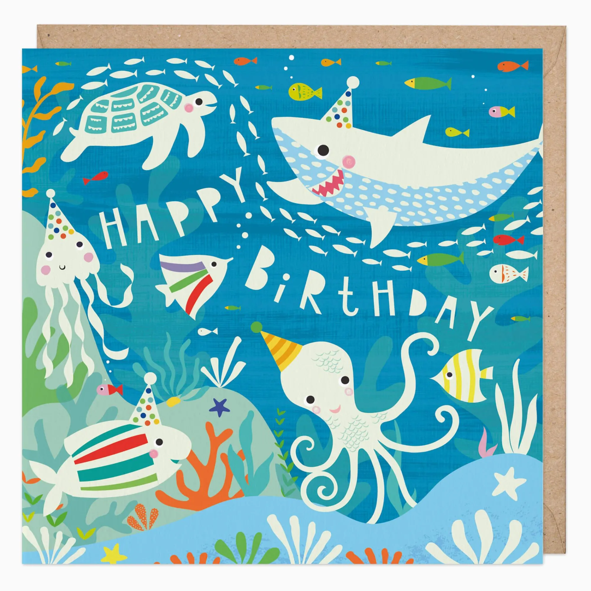 Birthday|For Children*Whistlefish Glow In The Dark Underwater Birthday Card