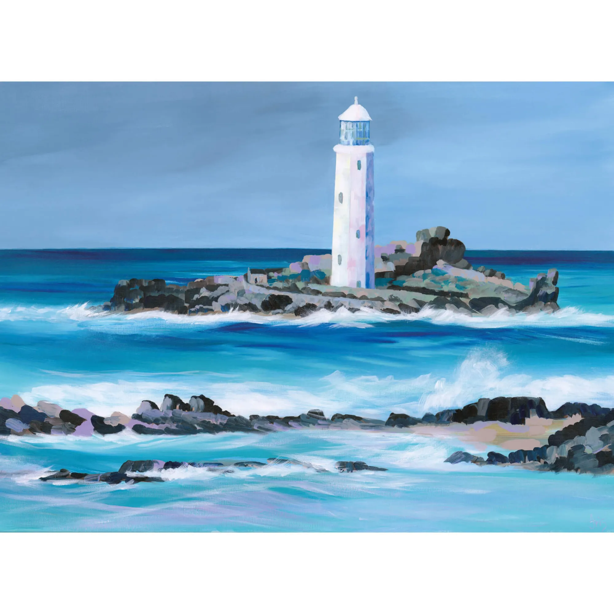 Unframed Prints*Whistlefish Godrevy Art Print