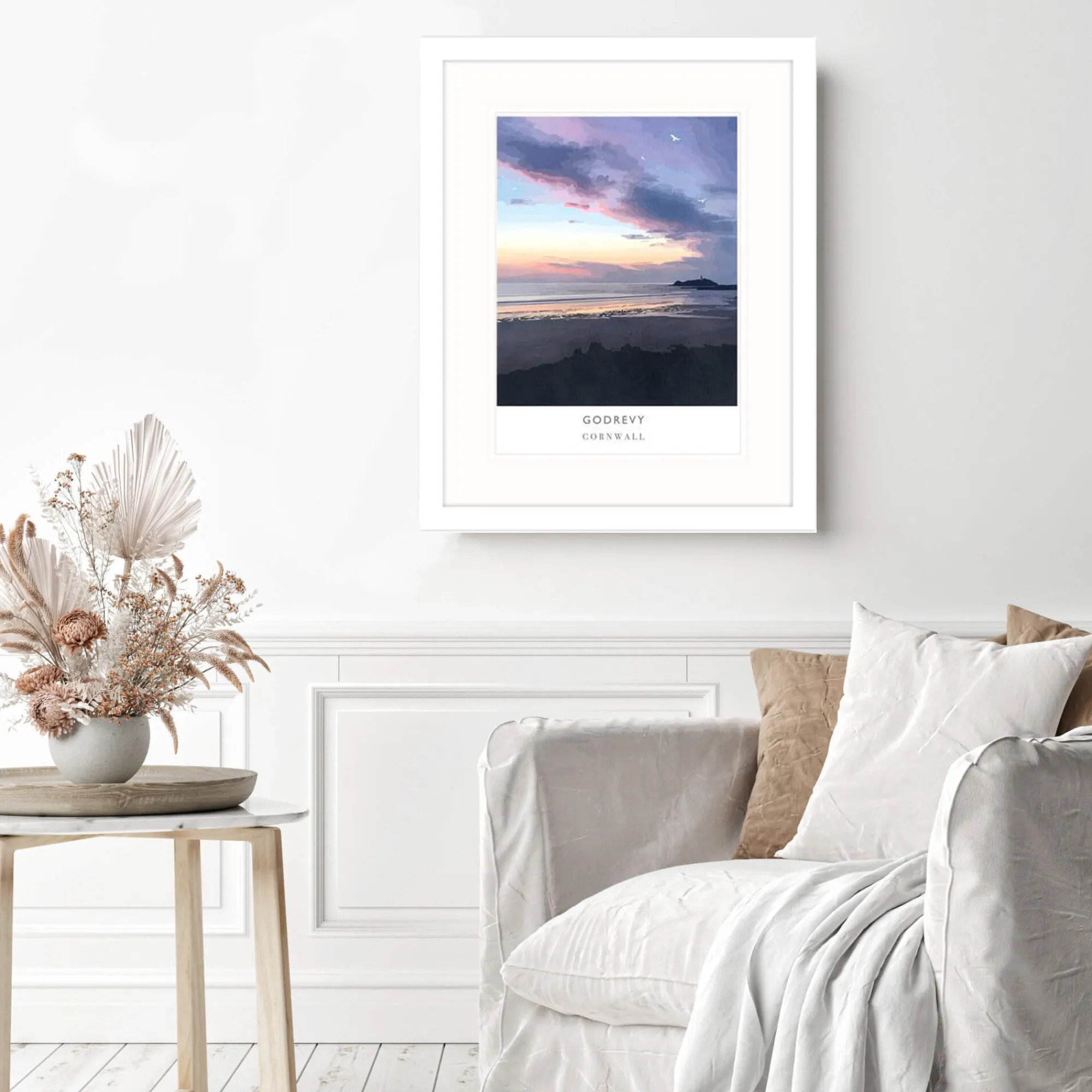 Cornwall|Travel*Whistlefish Godrevy Framed Print