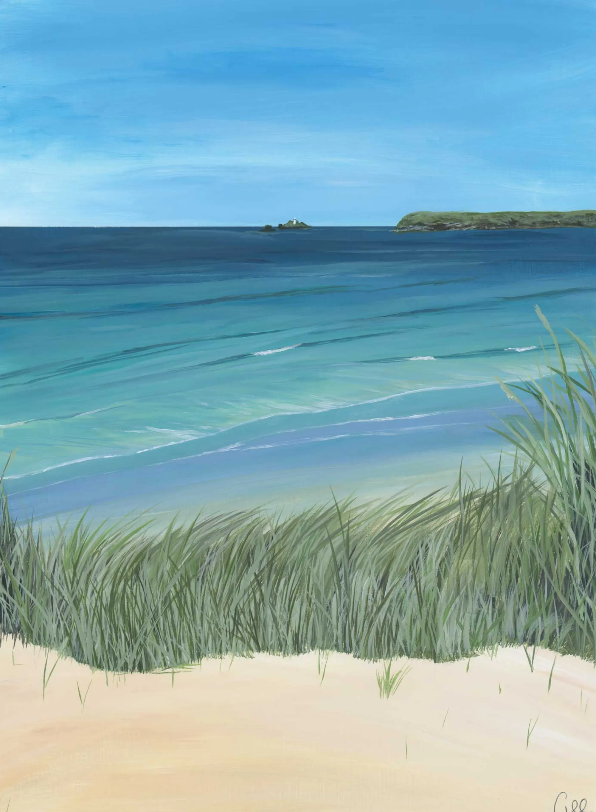 Unframed Prints*Whistlefish Godrevy Med Art Print