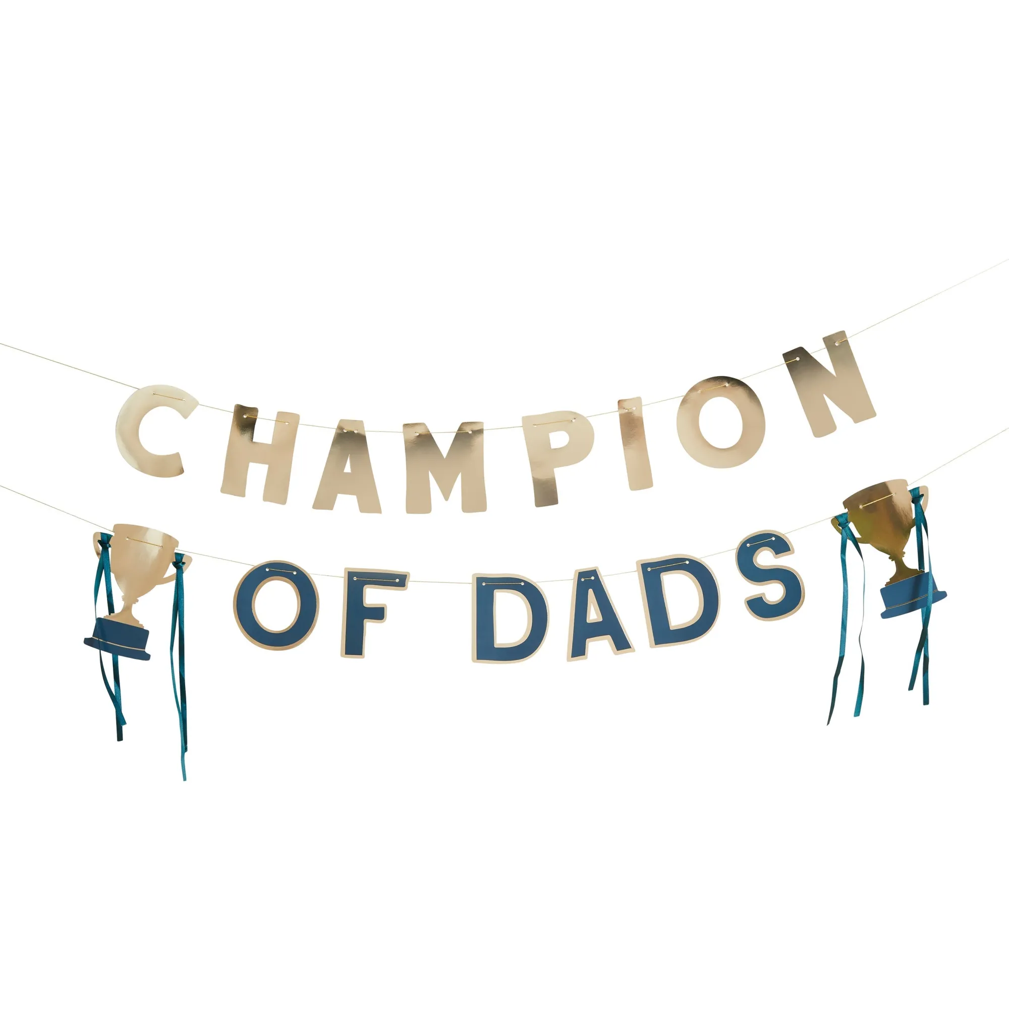 Bunting & Garlands|For Him*Whistlefish Gold Champion of Dads Banner