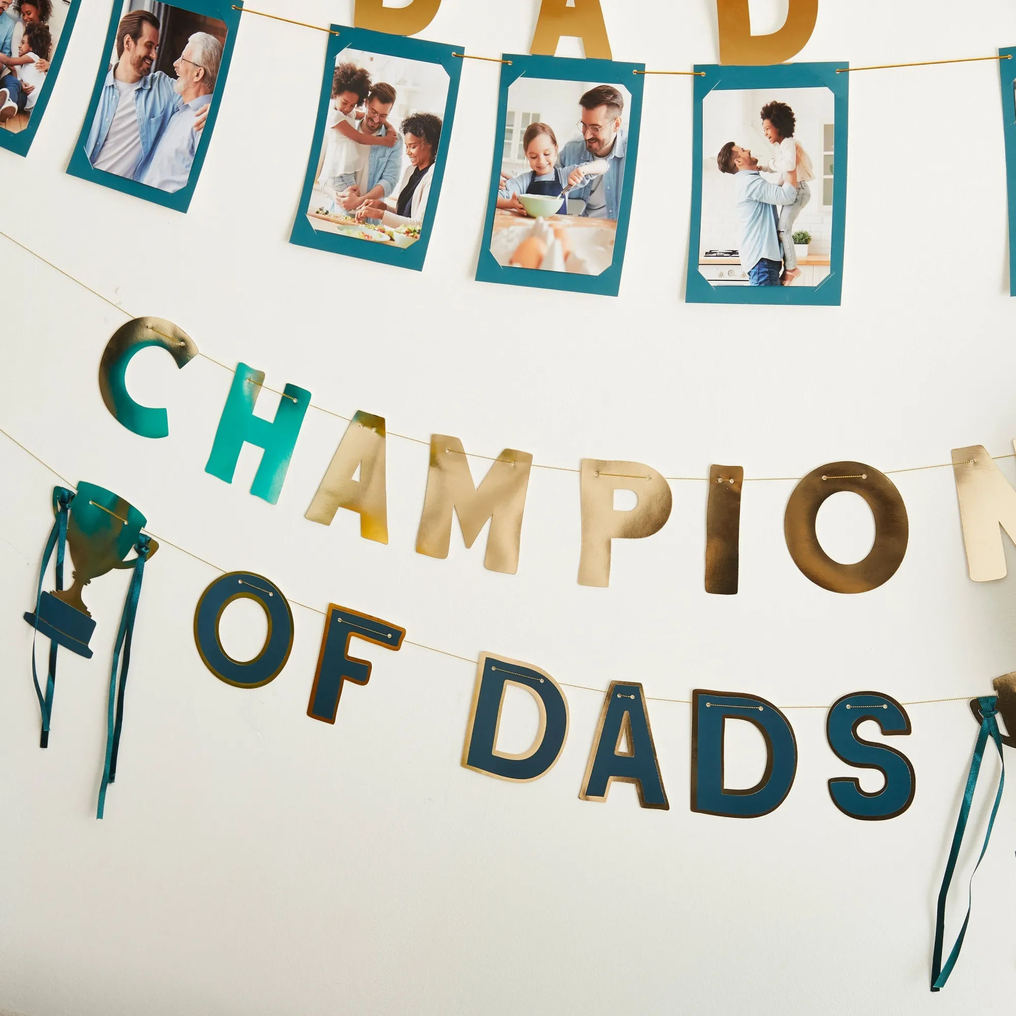 Bunting & Garlands|For Him*Whistlefish Gold Champion of Dads Banner