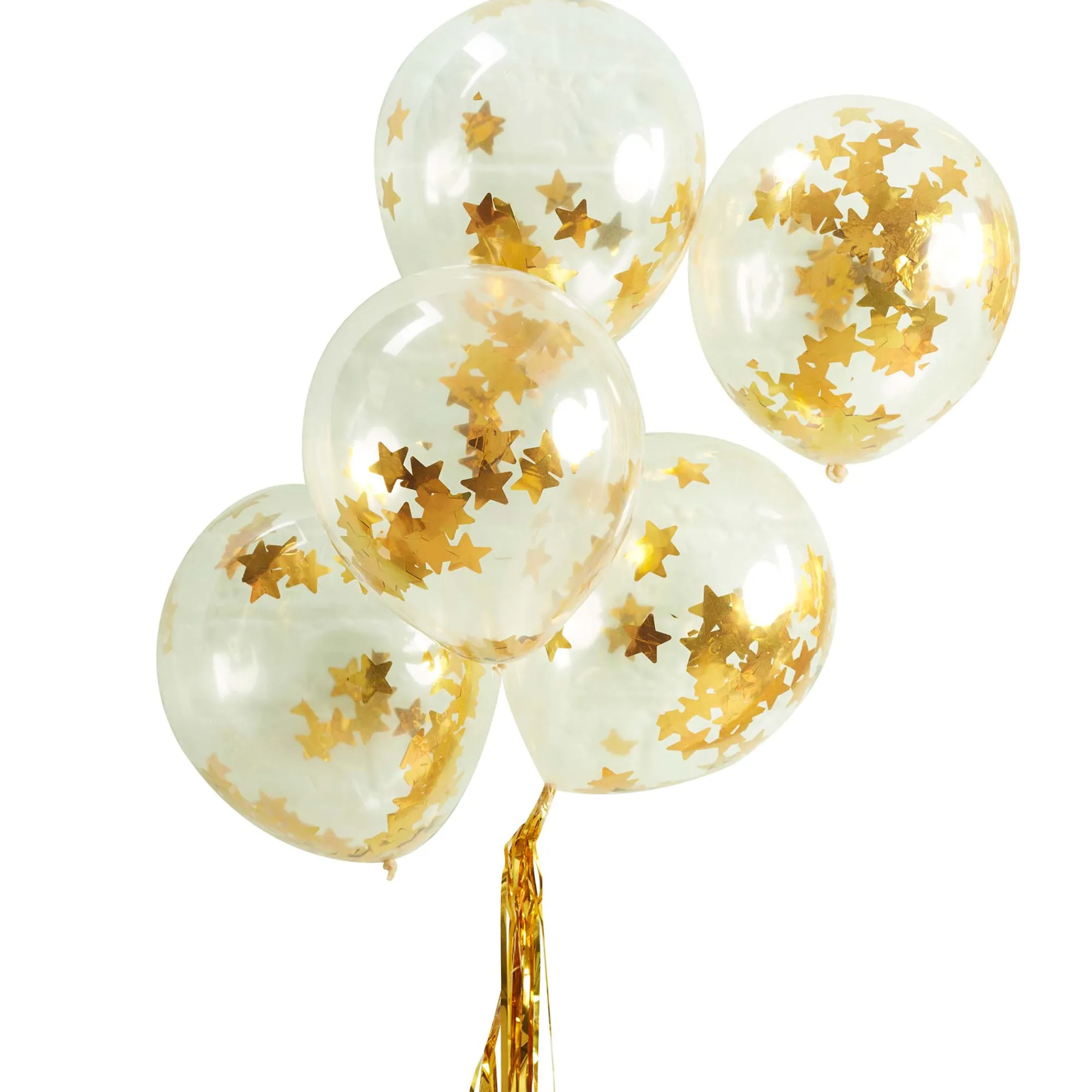 Confetti|Birthday*Whistlefish Gold Star Confetti Balloons