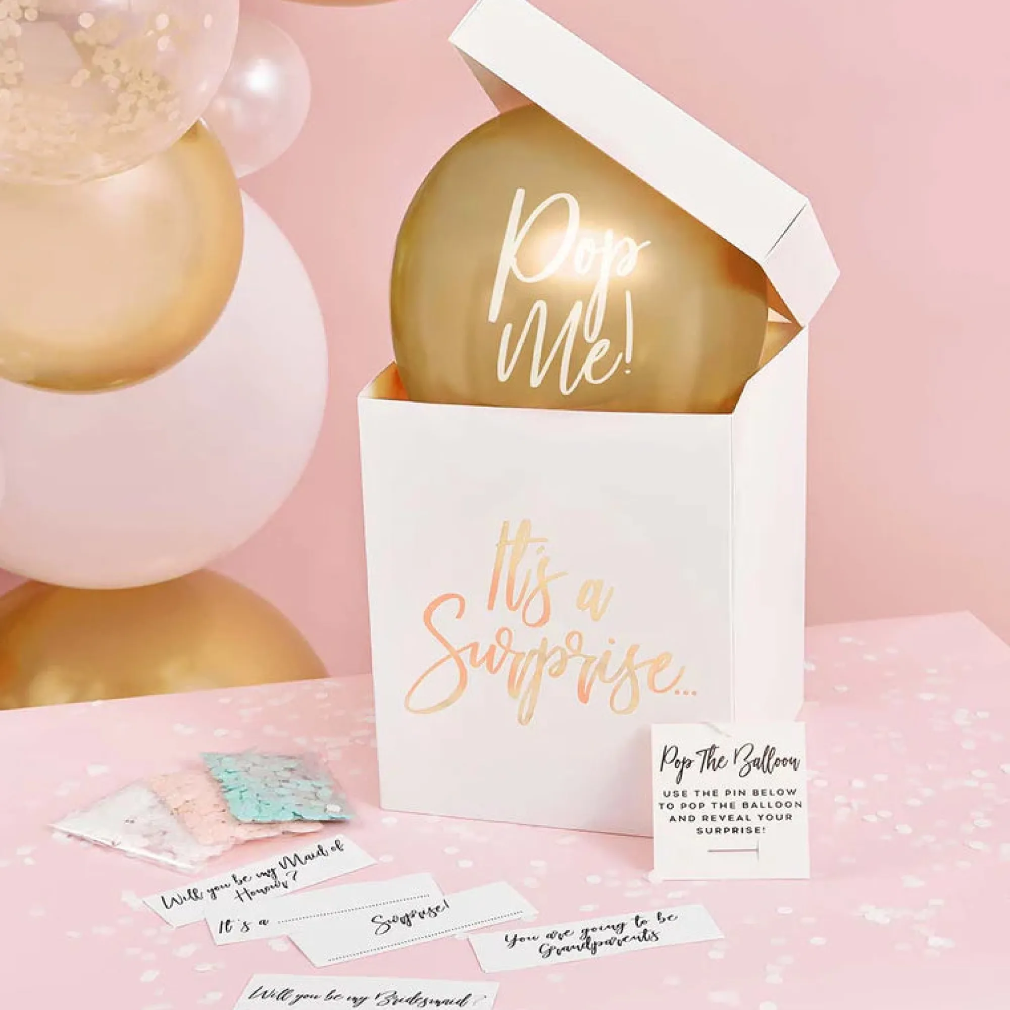 Balloons|Under £20*Whistlefish Gold Surprise in a Box